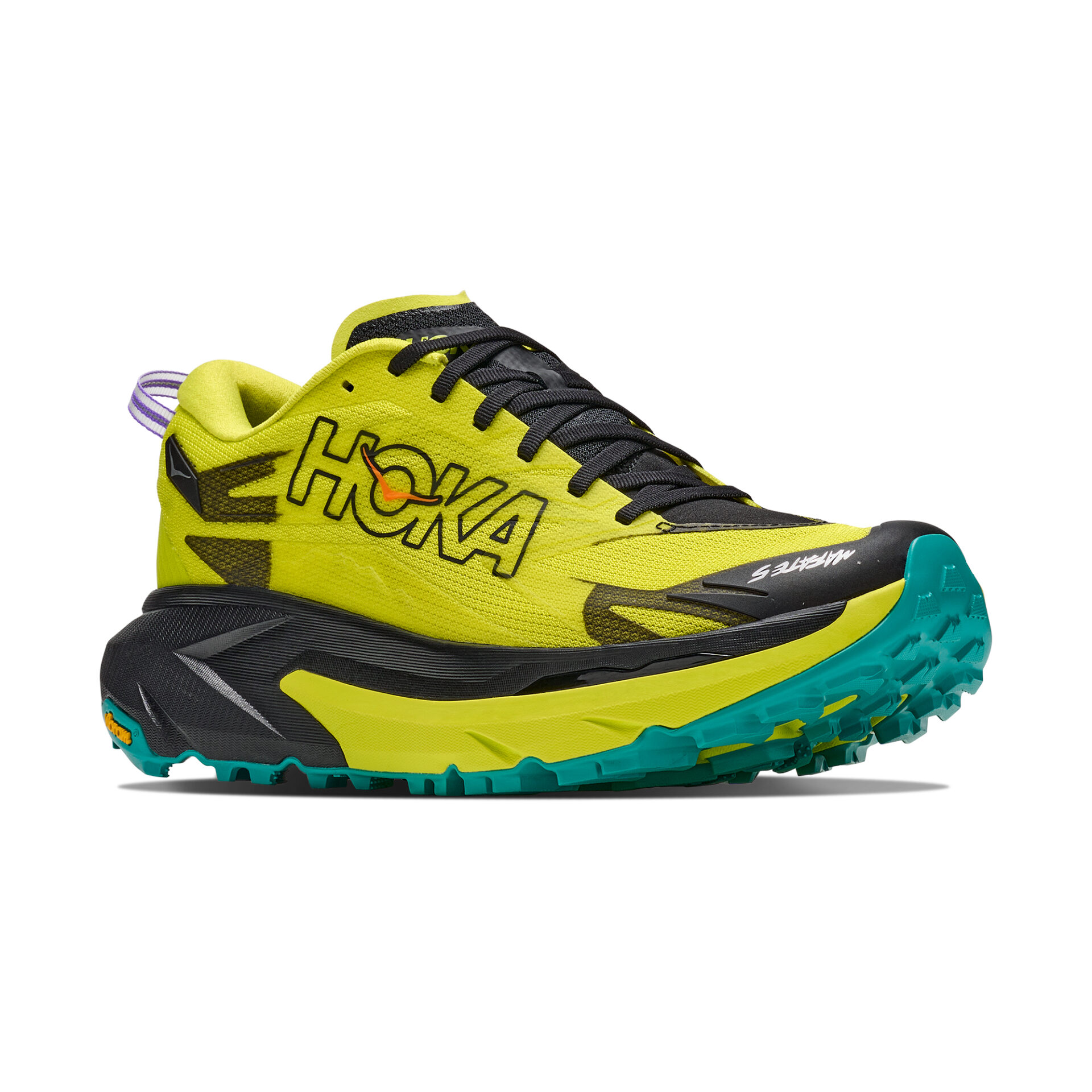 Hoka Men's Mafate 5 - Black/Hoka Citrus - Image 3