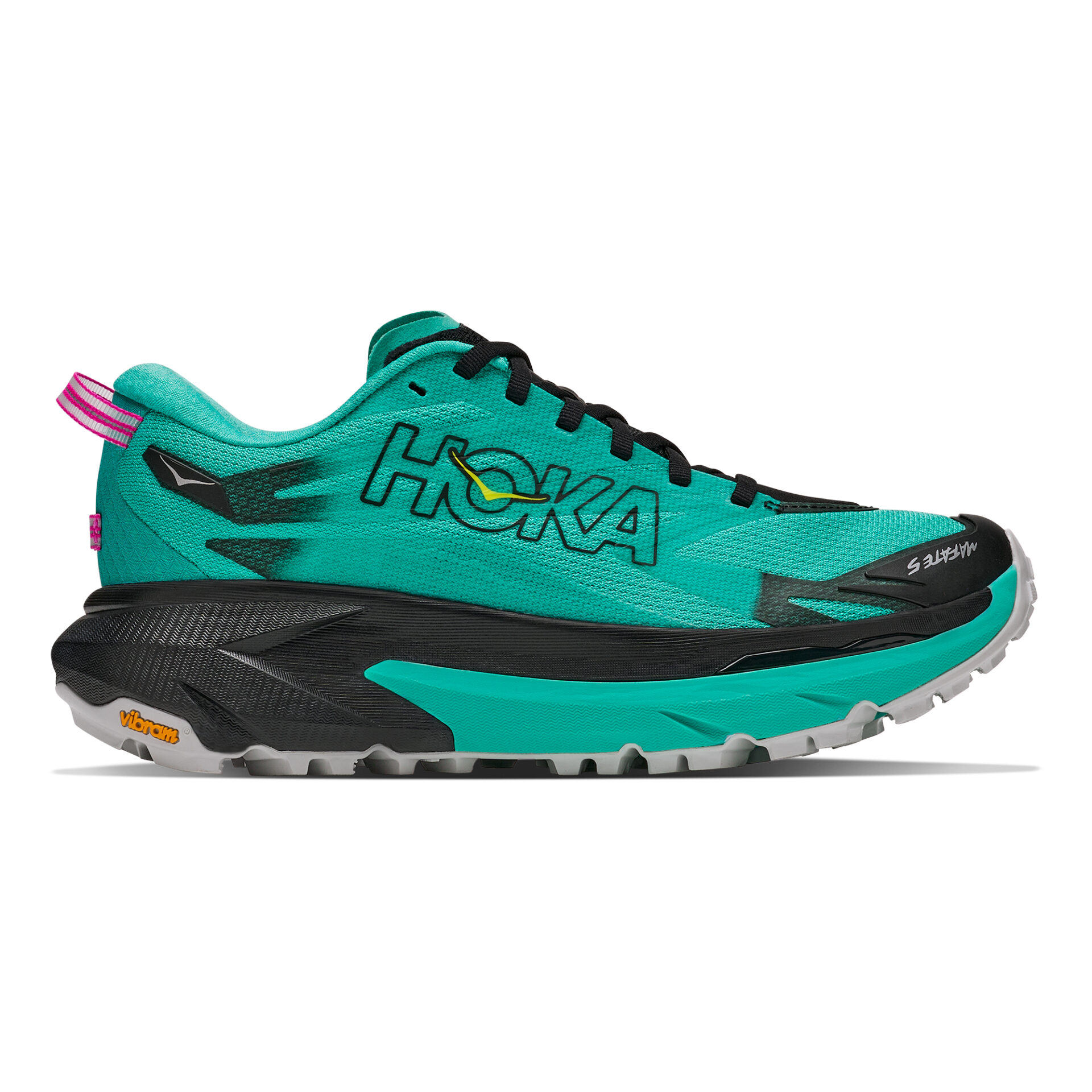Hoka Women's Mafate 5 - Black/Electric Aqua