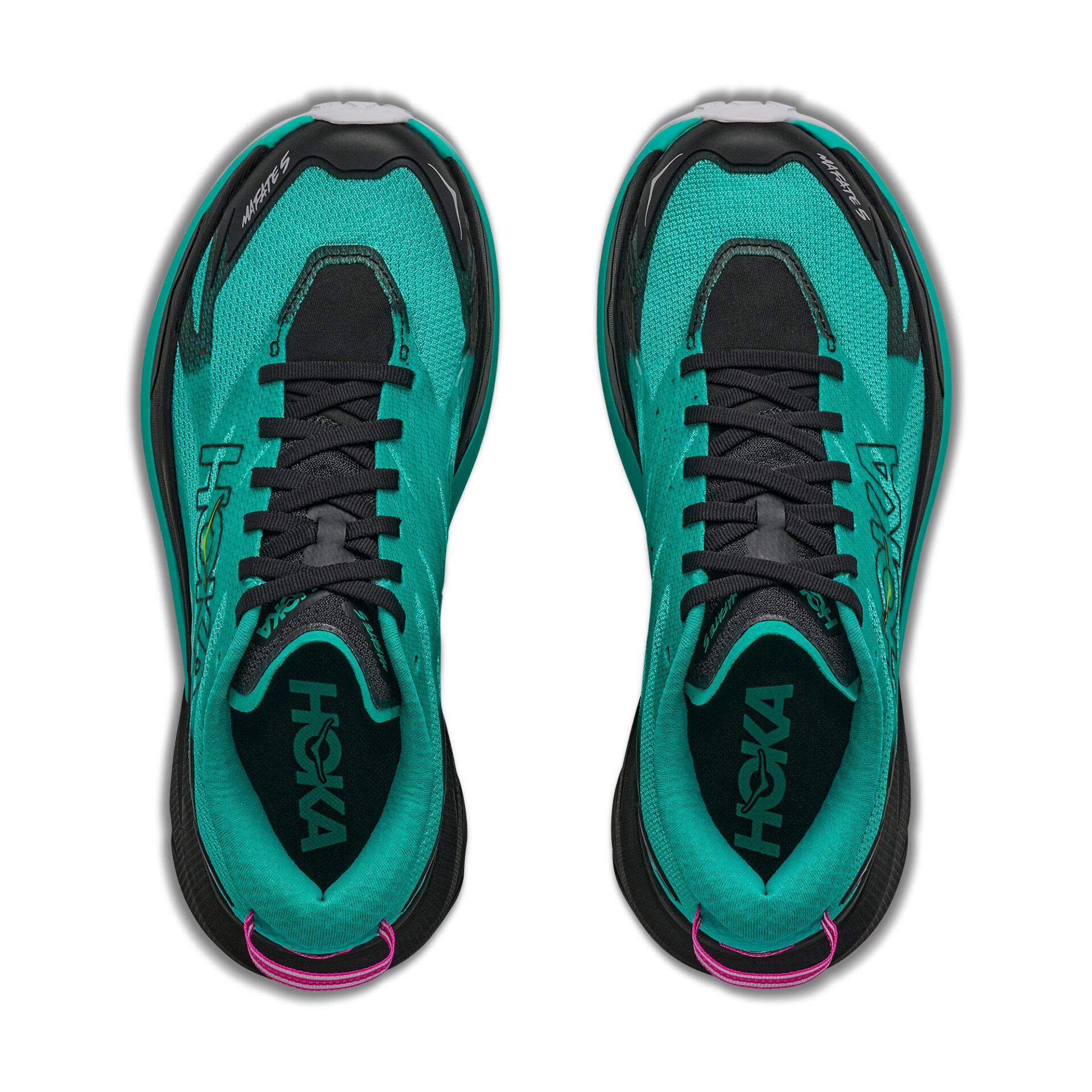 Hoka Women's Mafate 5 - Black/Electric Aqua - Image 6
