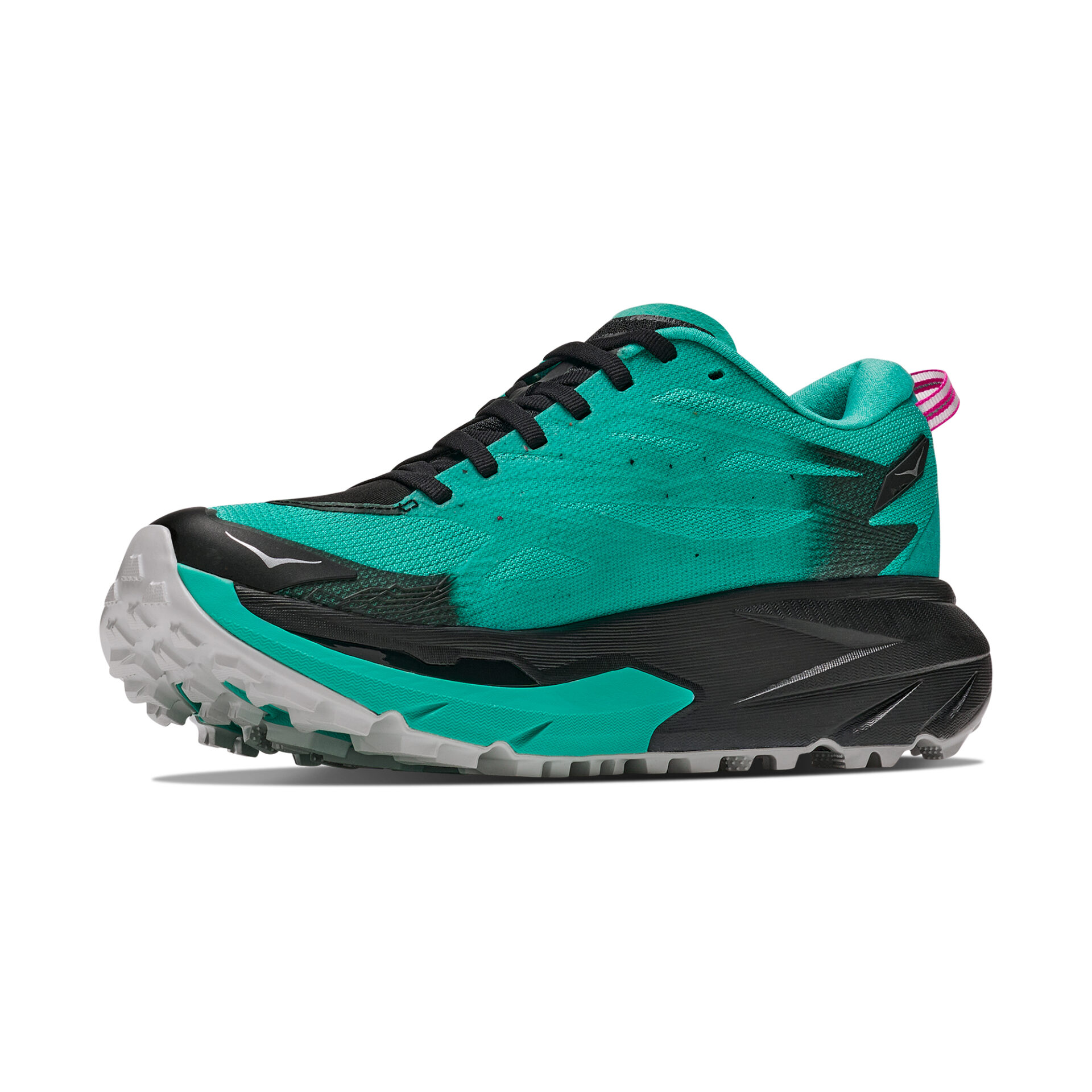 Hoka Women's Mafate 5 - Black/Electric Aqua - Image 4