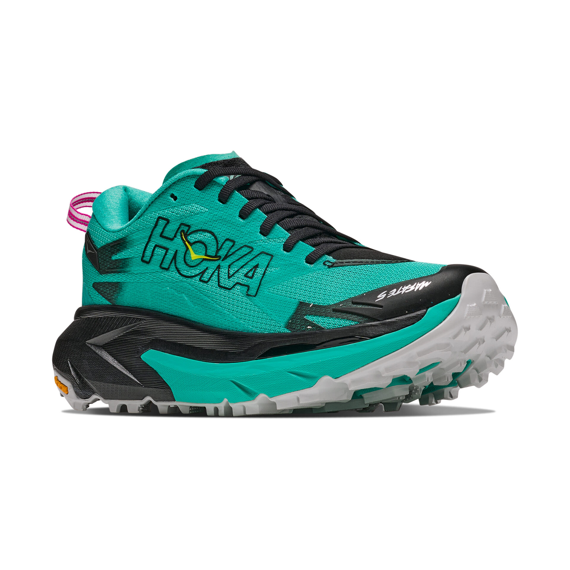Hoka Women's Mafate 5 - Black/Electric Aqua - Image 3
