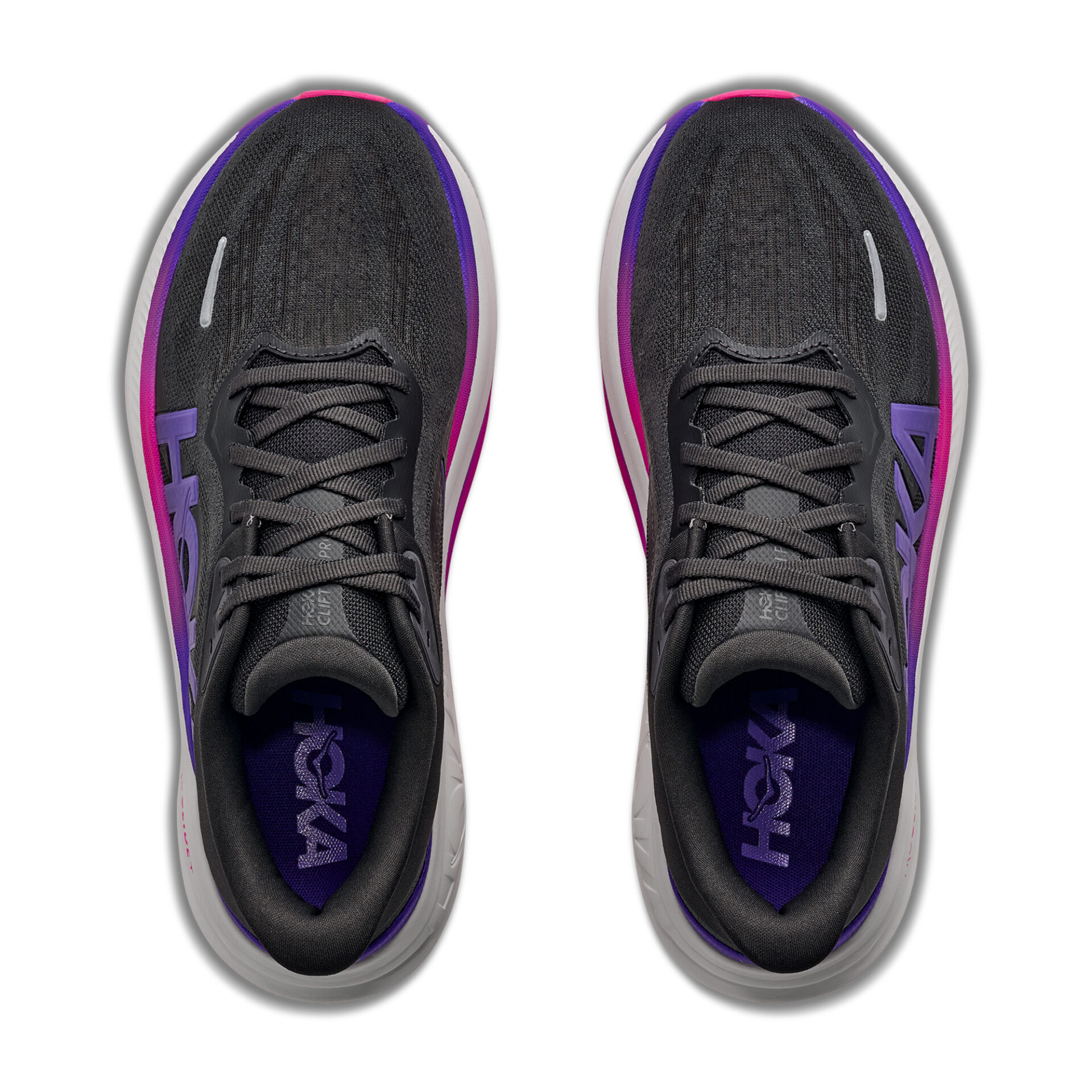 Hoka Women's Clifton Pro - Carbon Black/Cosmic Purple - Image 6