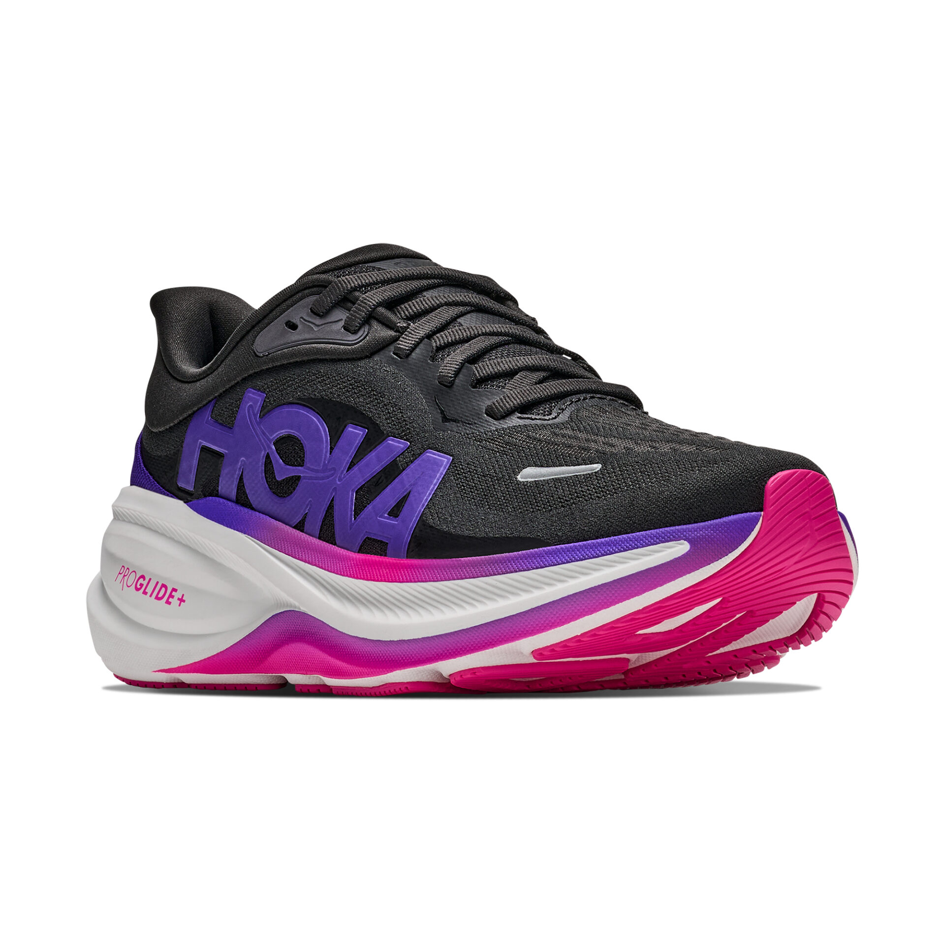 Hoka Women's Clifton Pro - Carbon Black/Cosmic Purple - Image 3