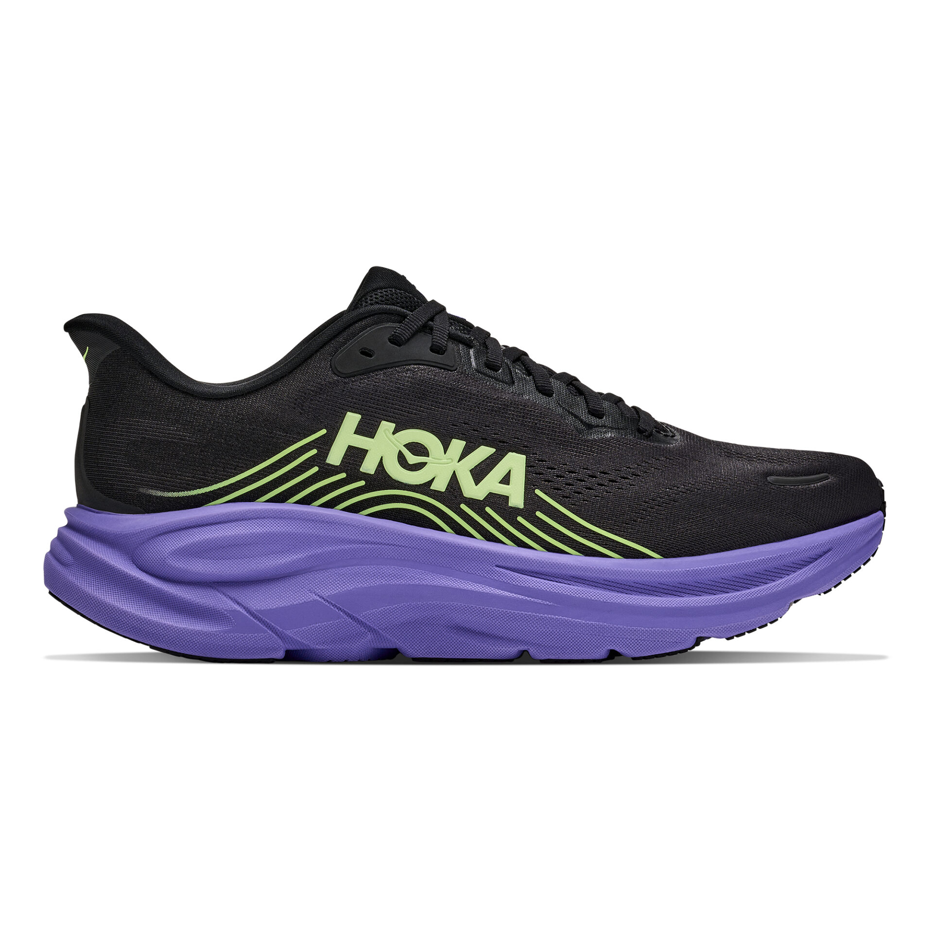 Hoka Men's Clifton 11 - Black/Neon Yuzu