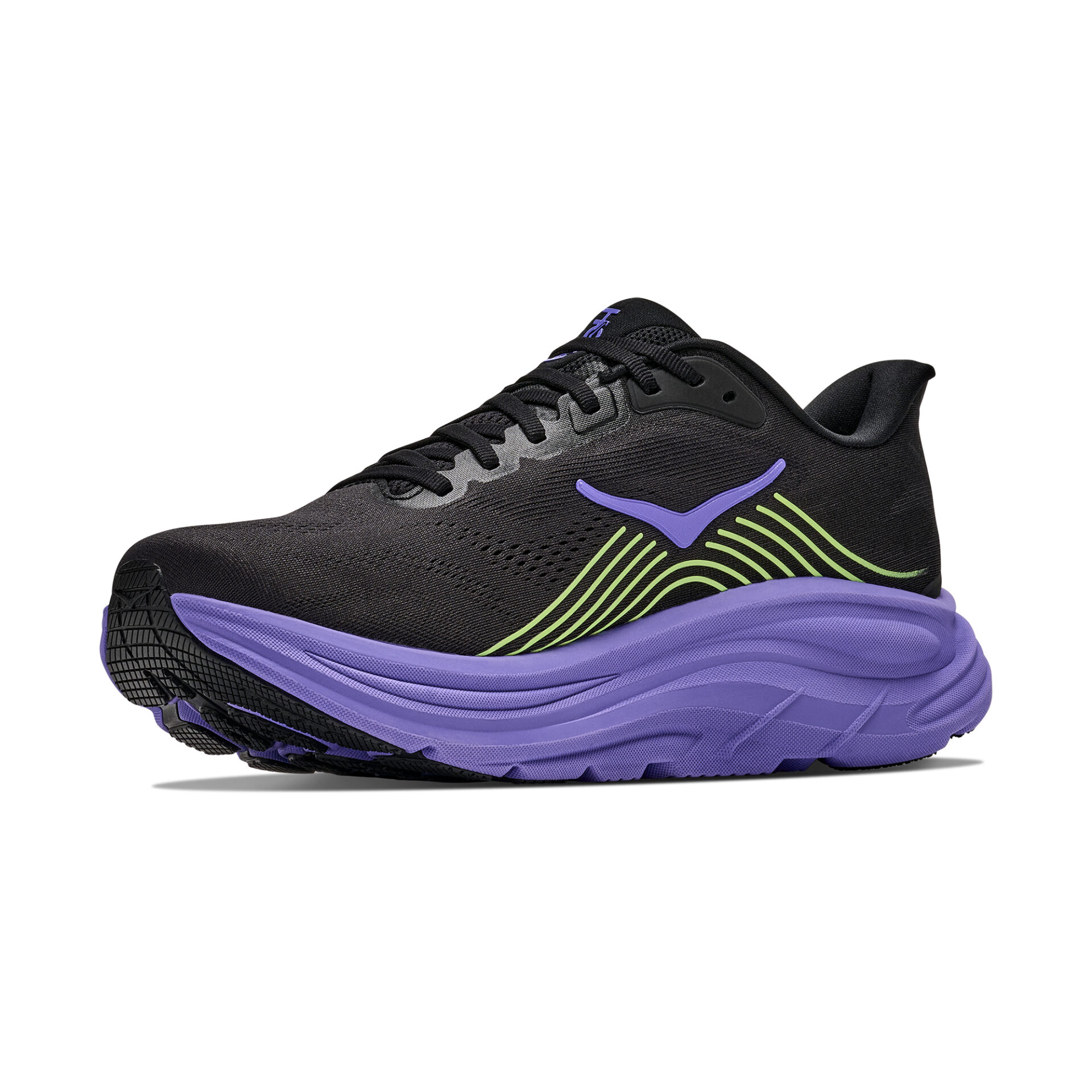 Hoka Men's Clifton 11 - Black/Neon Yuzu - Image 4