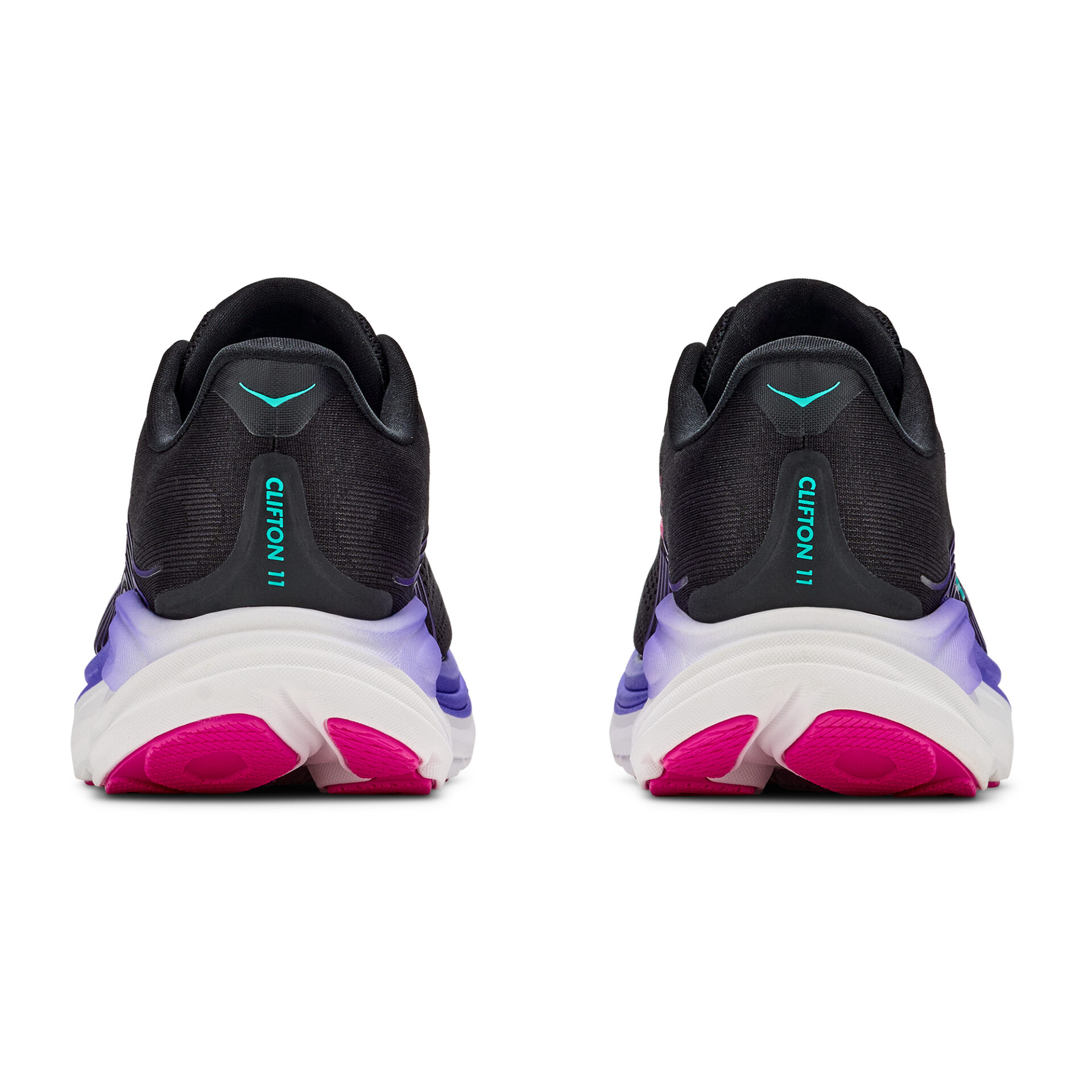 Hoka Women's Clifton 11 - Black/Neon Nebula - Image 8