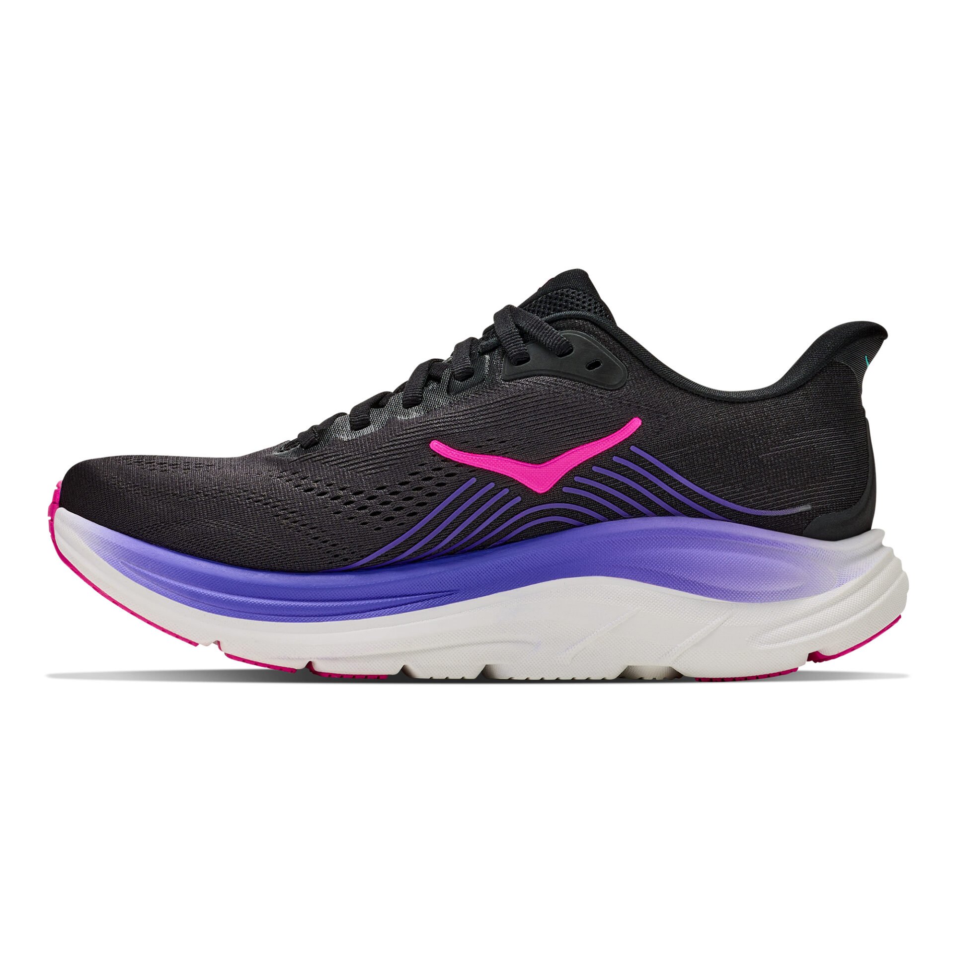 Hoka Women's Clifton 11 - Black/Neon Nebula - Image 2