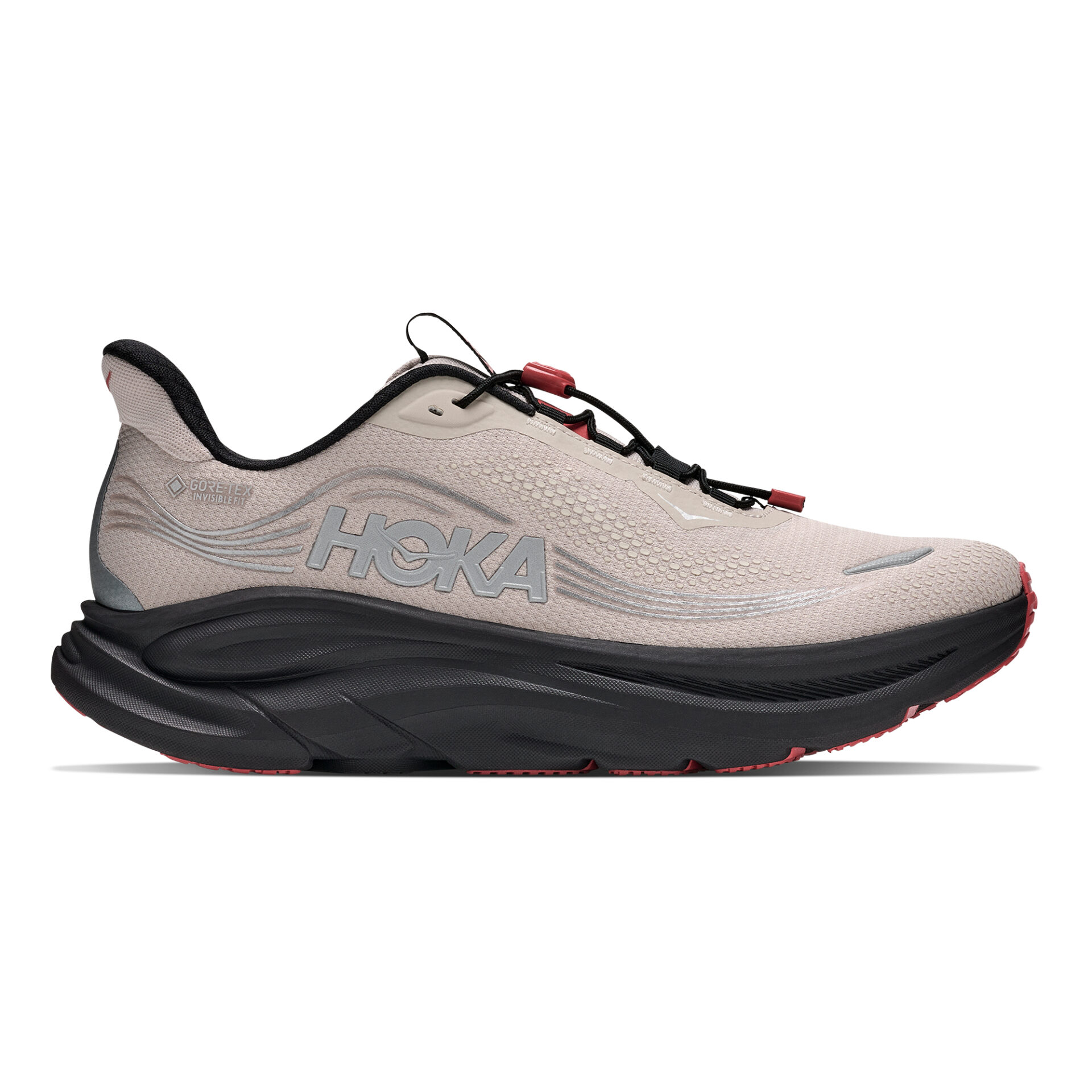 Hoka Men's Clifton 11 GTX - River Rock Grey/Carbon Black