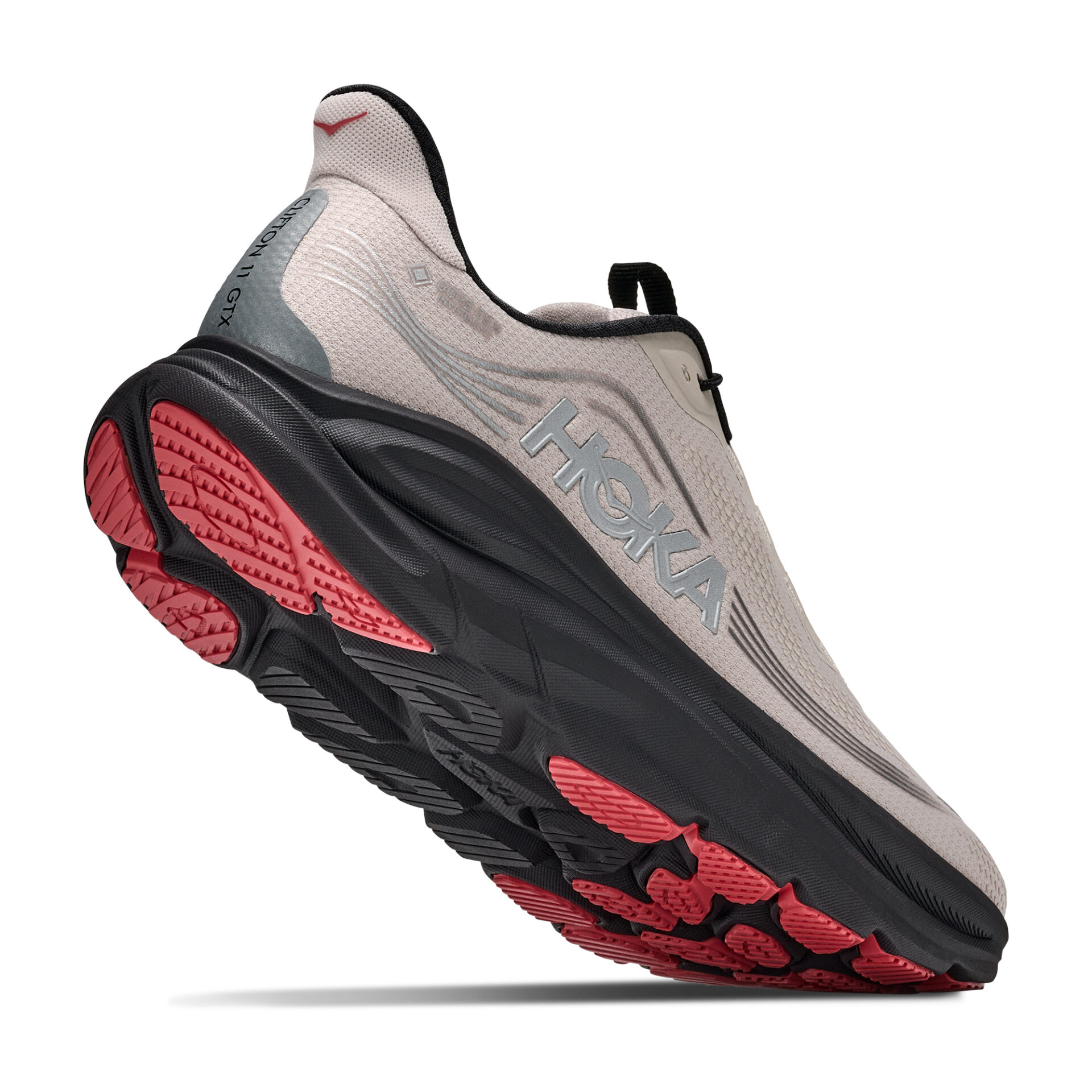 Hoka Men's Clifton 11 GTX - River Rock Grey/Carbon Black - Image 5