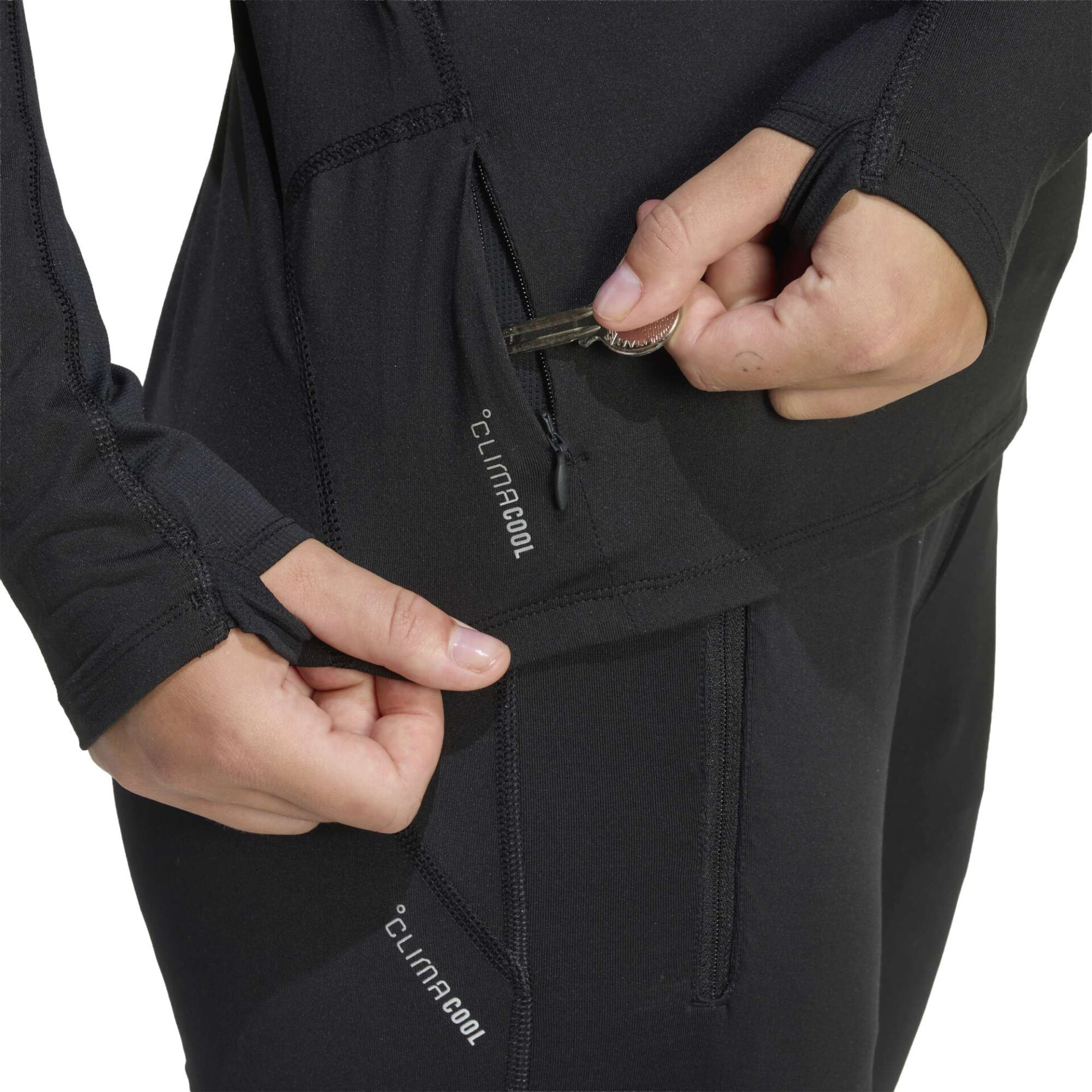 Adidas Women's adi365 1/2 Zip Pullover - Black - Image 4