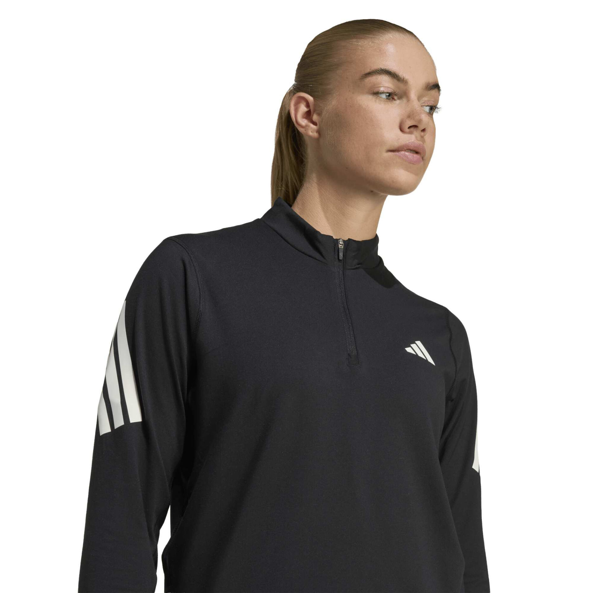 Adidas Women's adi365 1/2 Zip Pullover - Black - Image 5
