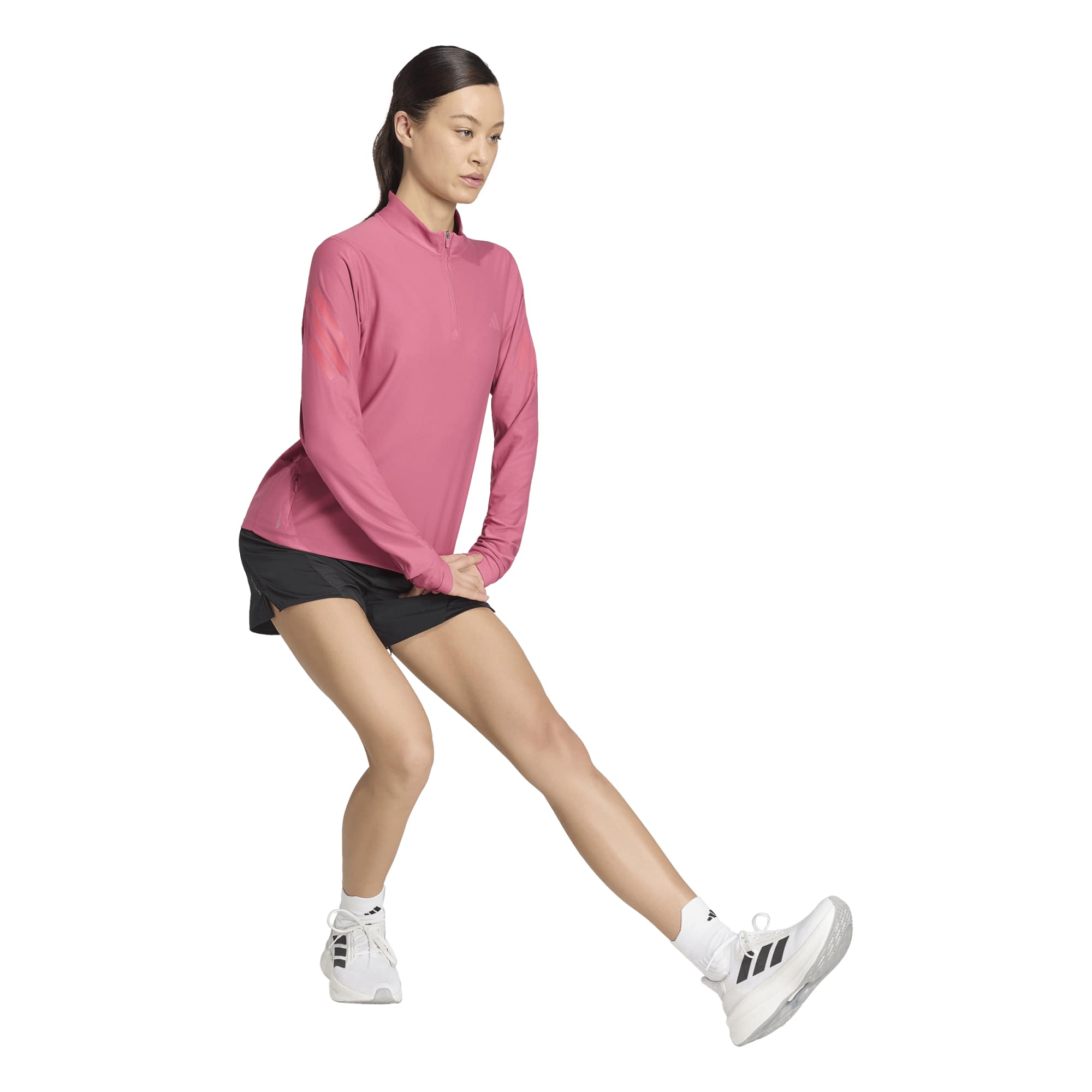 Adidas Women's adi365 1/2 Zip Pullover - Dual Magenta - Image 3