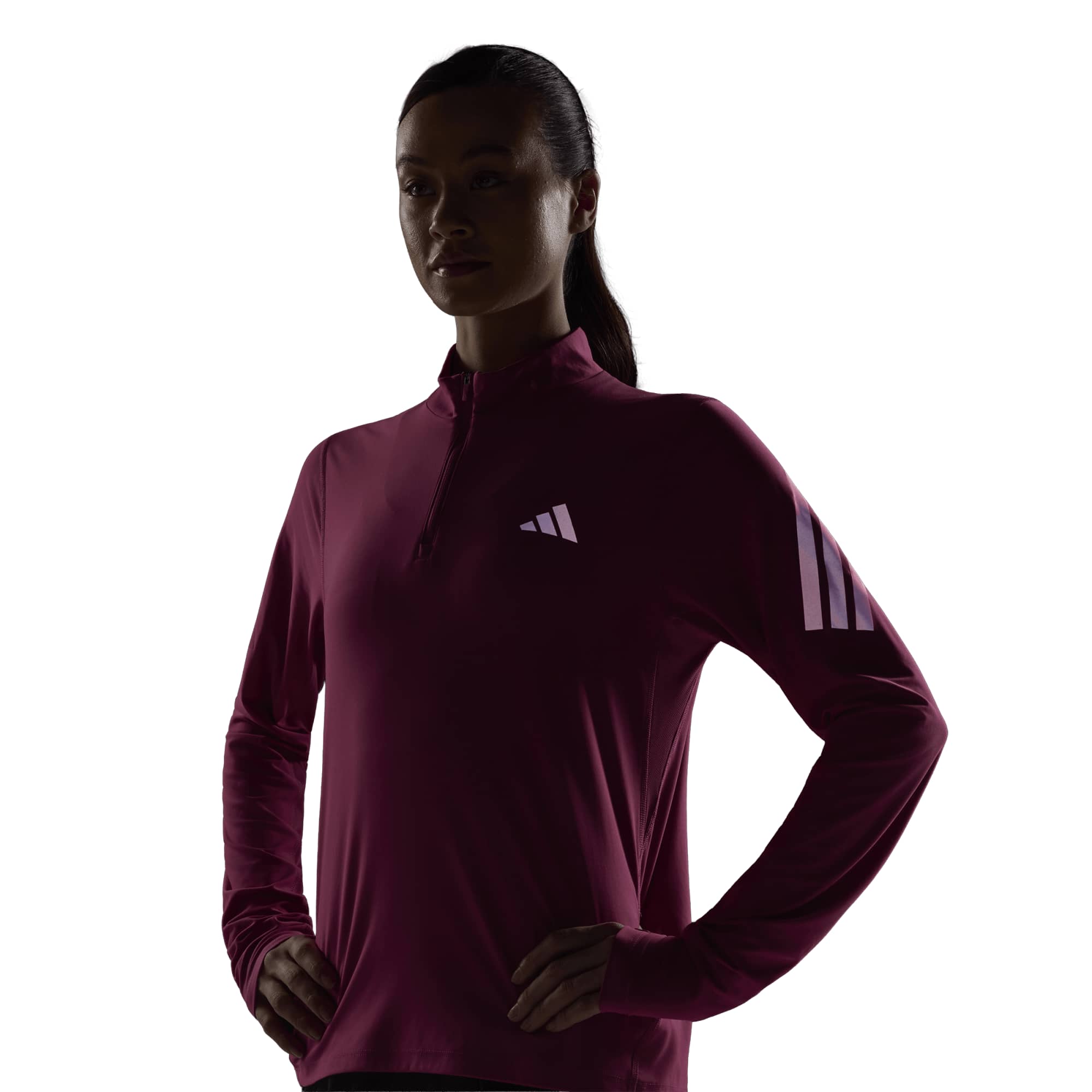 Adidas Women's adi365 1/2 Zip Pullover - Dual Magenta - Image 6
