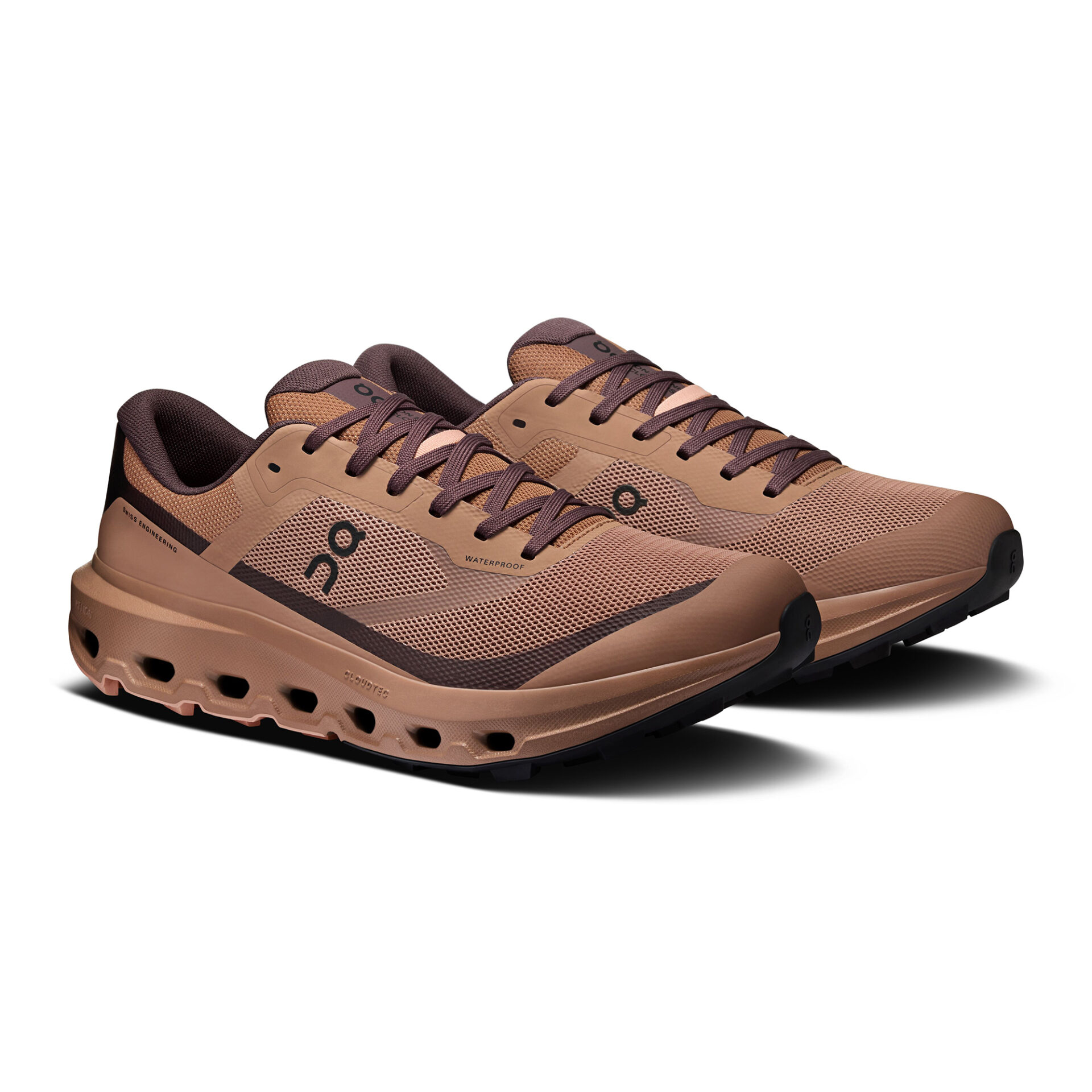 On Men's Cloudvista 3 Waterproof - Portobello/Mulberry - Image 3