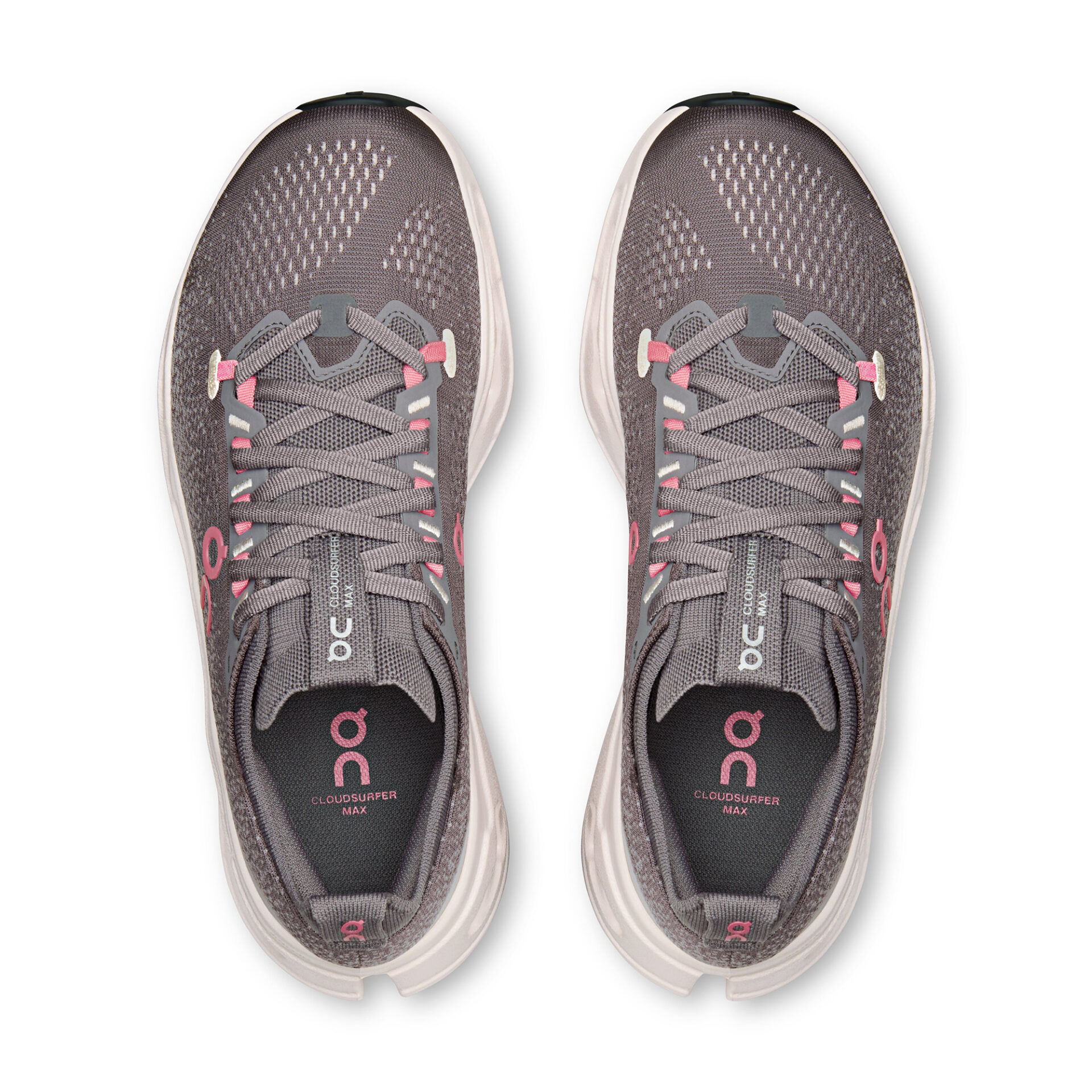 On Women's Cloudsurfer Max - Pebble/Oyster - Image 4