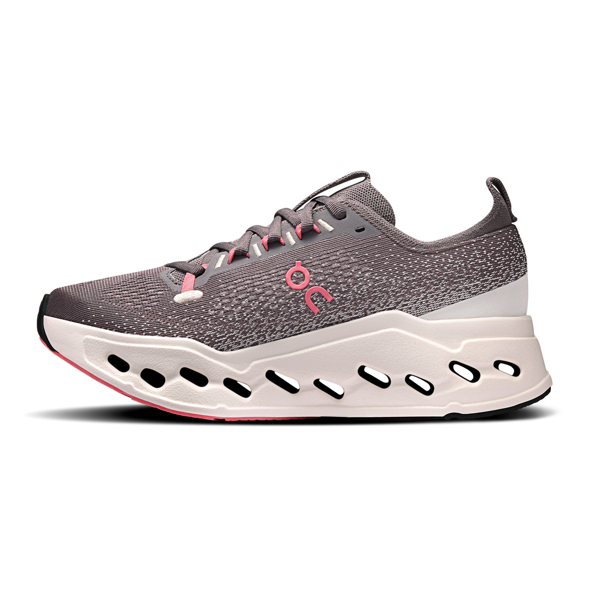 On Women's Cloudsurfer Max - Pebble/Oyster - Image 2