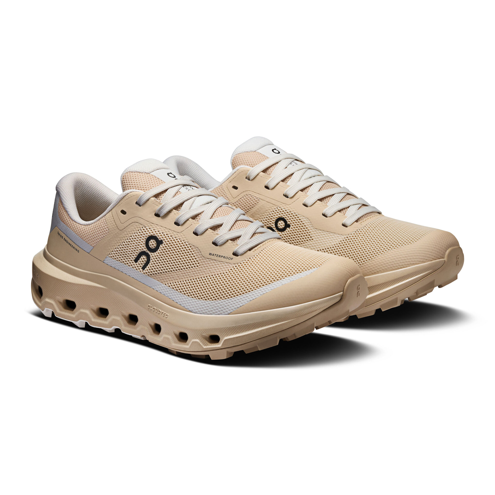 On Women's Cloudvista 3 Waterproof - Sand/Ice - Image 3
