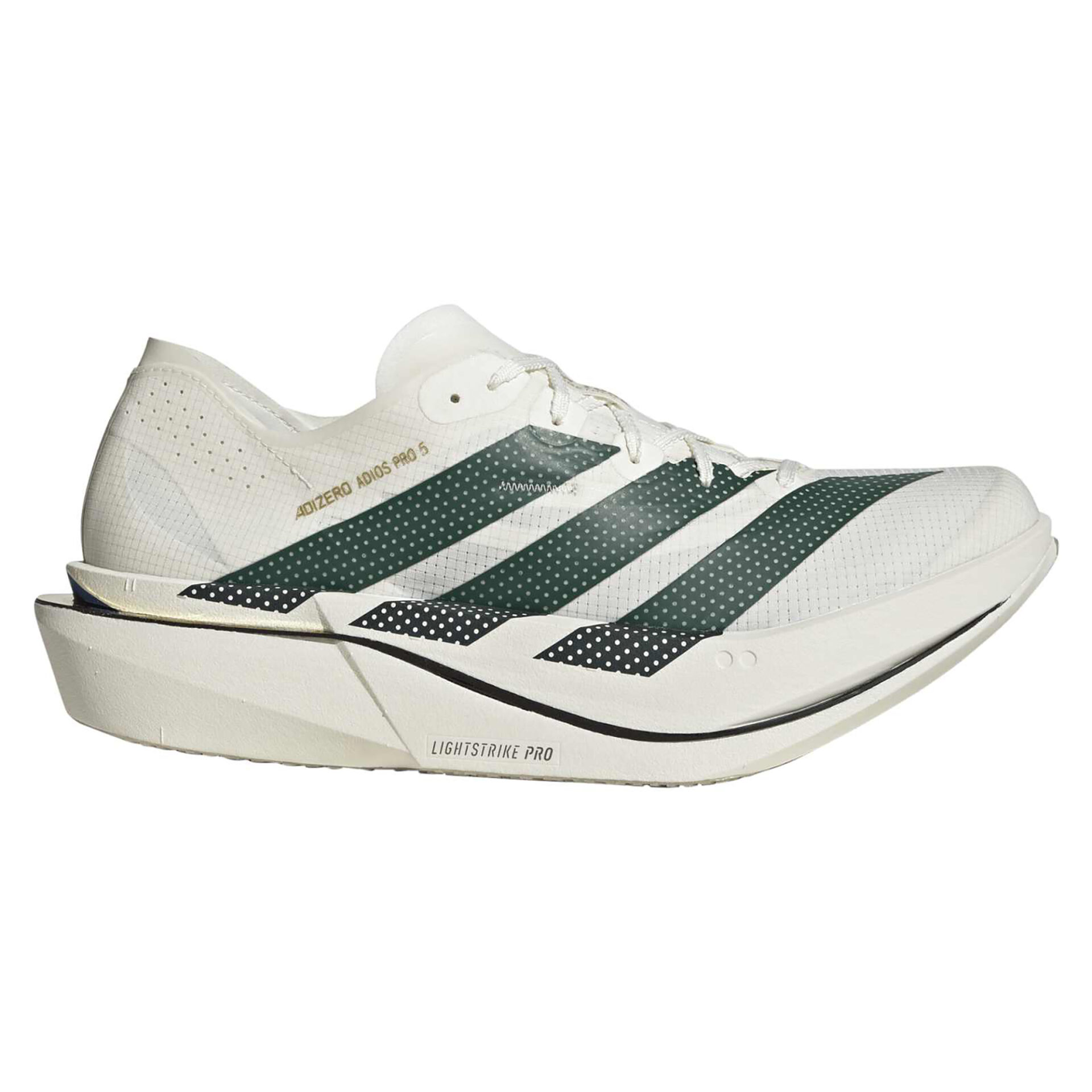 Adidas Men's Adizero Adios Pro 5 - Off White/Collegiate Green/Royal Blue