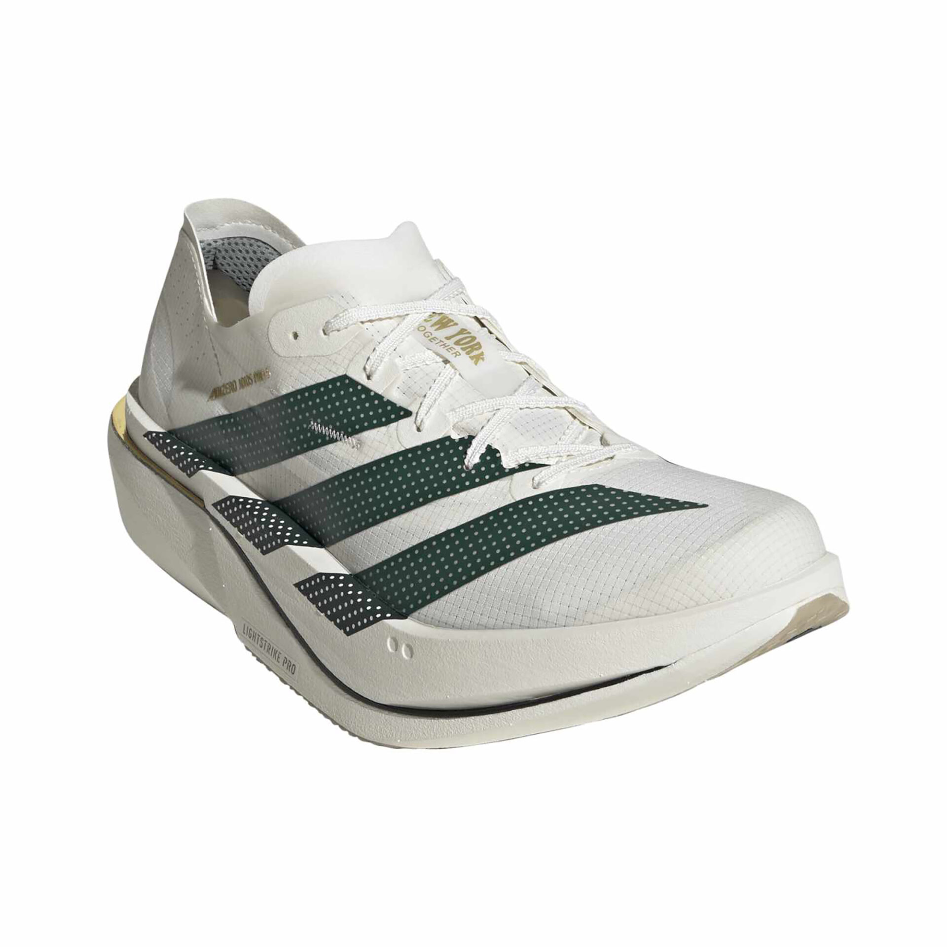 Adidas Men's Adizero Adios Pro 5 - Off White/Collegiate Green/Royal Blue - Image 3