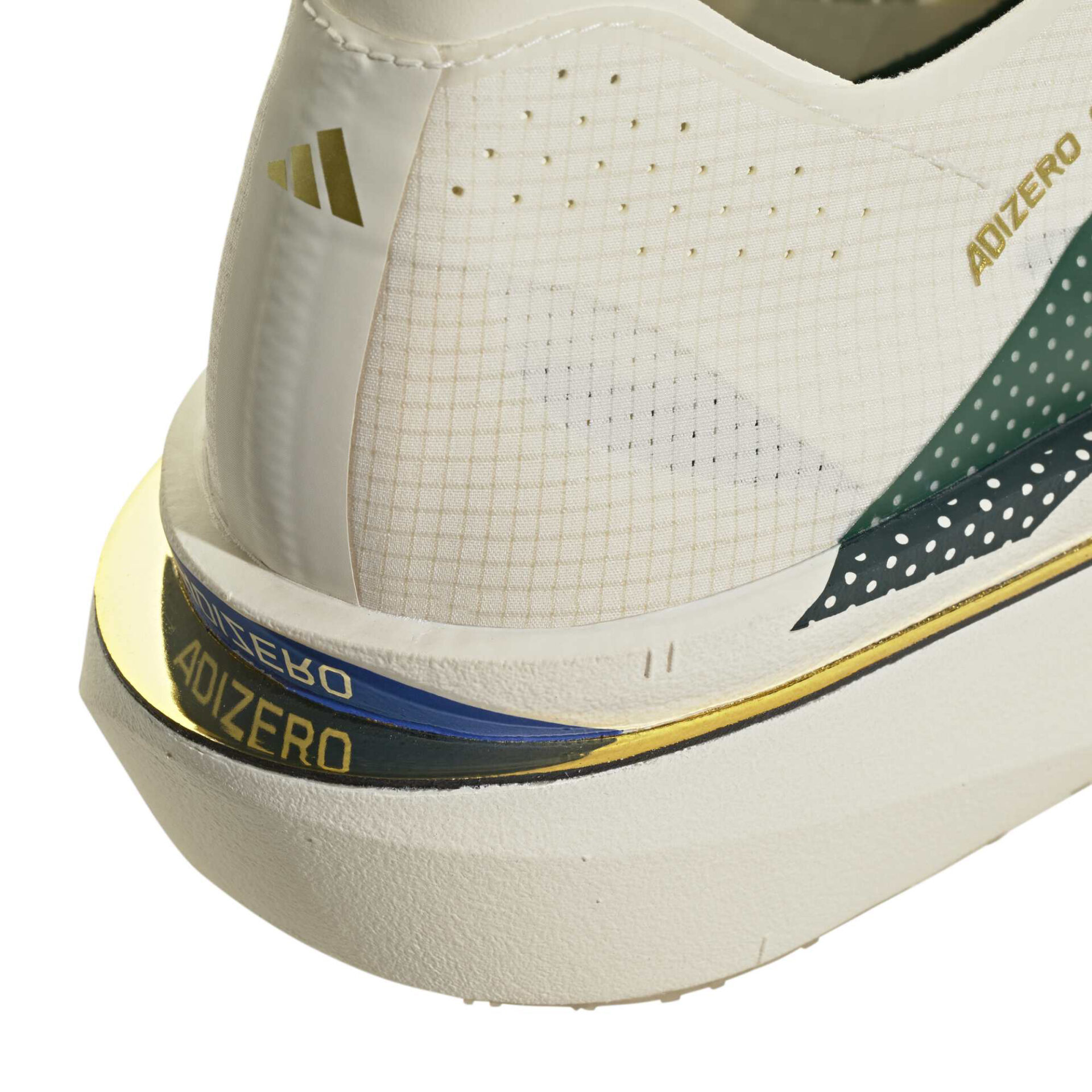 Adidas Men's Adizero Adios Pro 5 - Off White/Collegiate Green/Royal Blue - Image 8