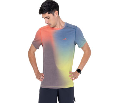 Ronhill Men's Tech Golden Hour Tee - Ronhill Red Merge