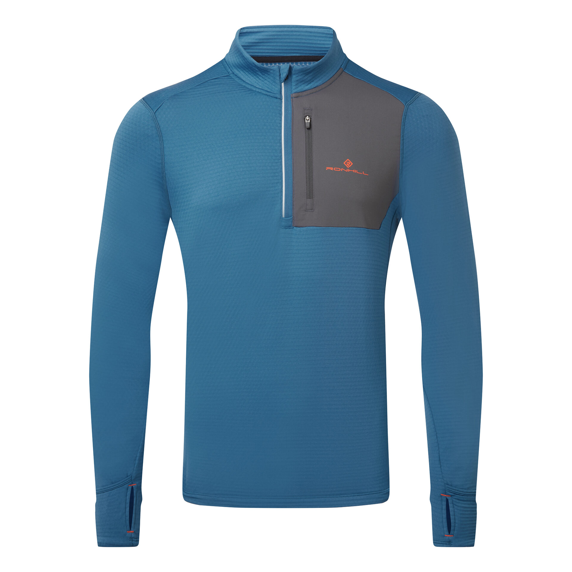 Ronhill Men's Tech Winter 1/2 Zip - Glacier/Oxide - Image 7