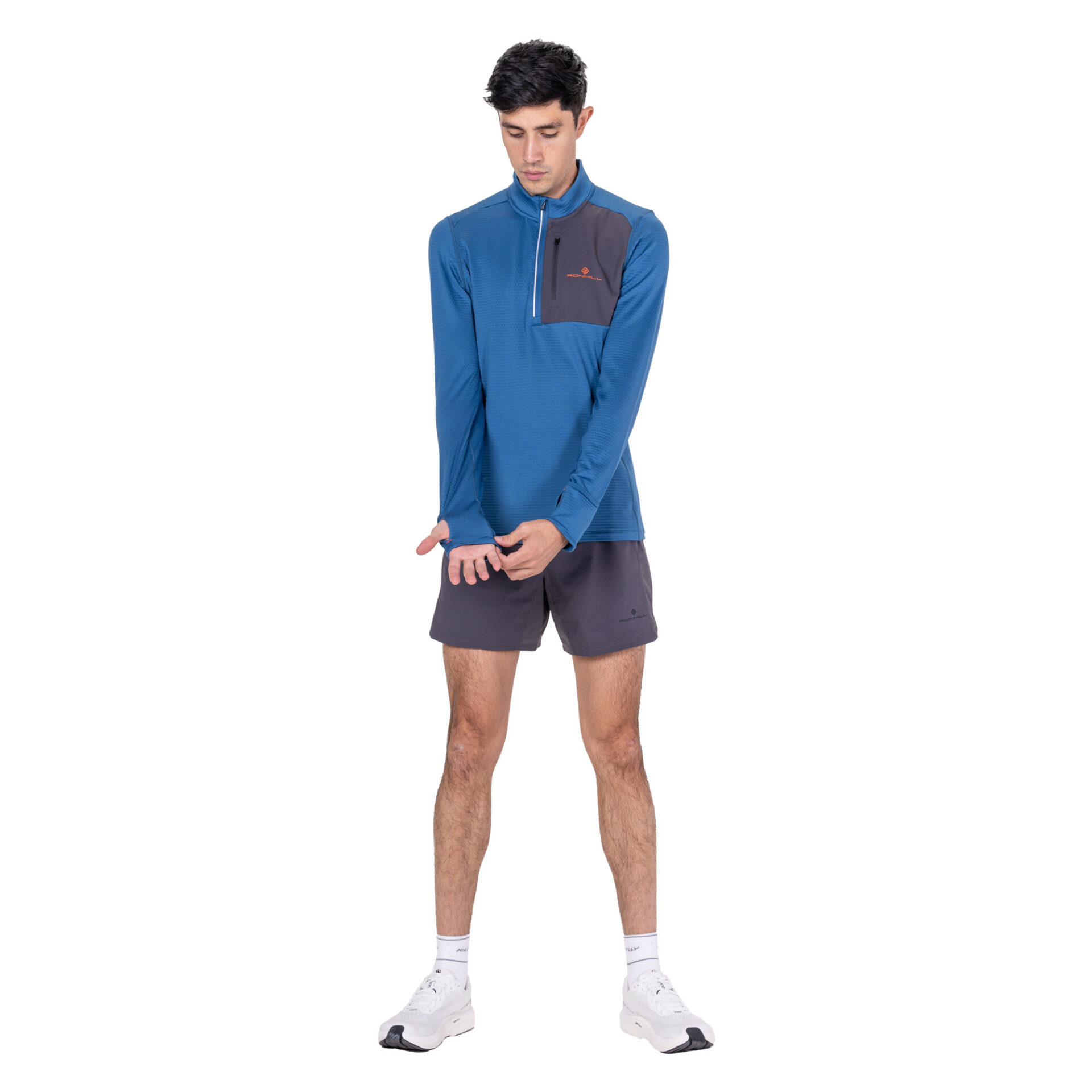 Ronhill Men's Tech Winter 1/2 Zip - Glacier/Oxide - Image 6