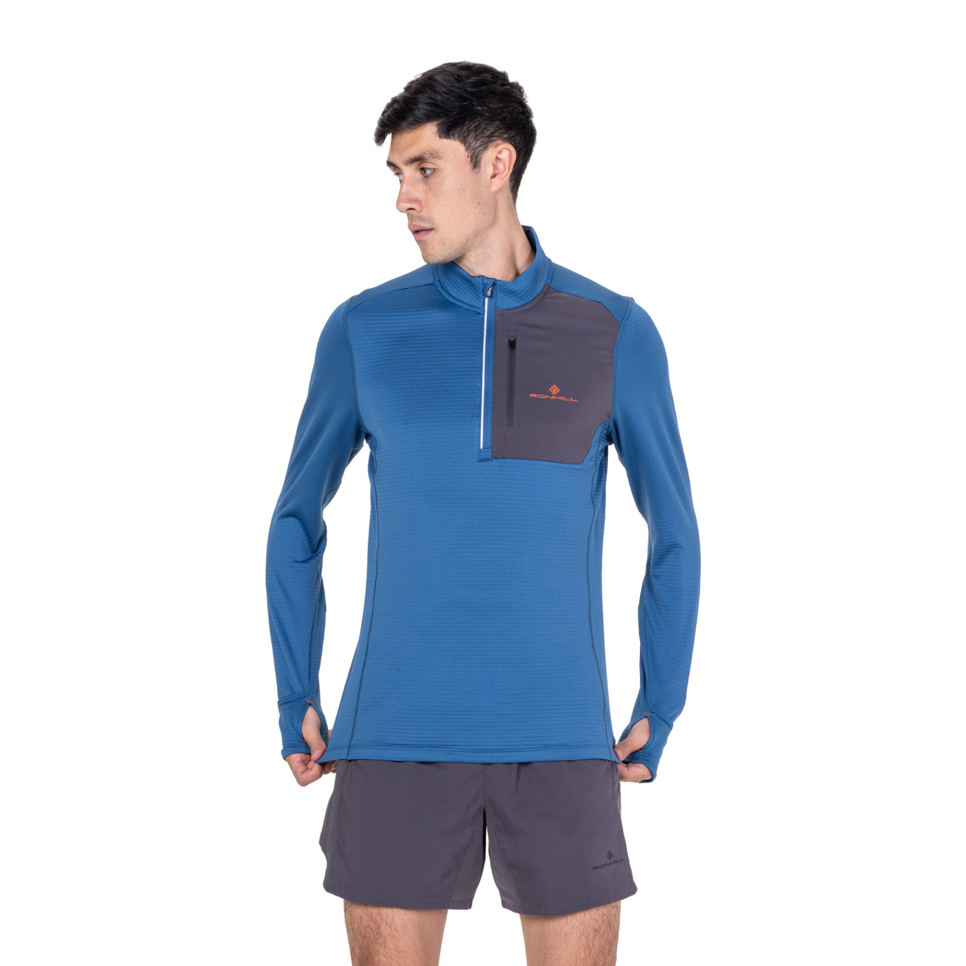 Ronhill Men's Tech Winter 1/2 Zip - Glacier/Oxide