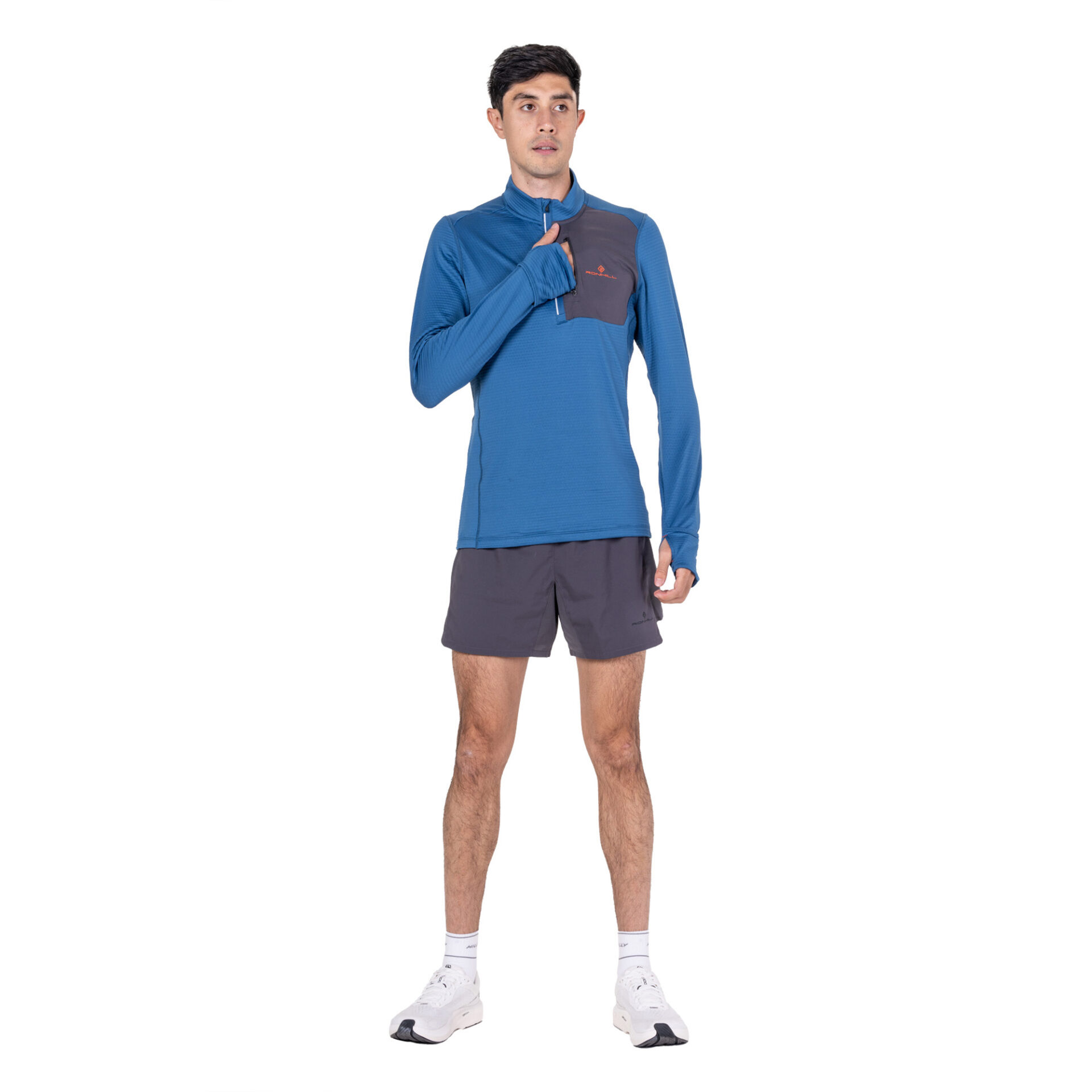 Ronhill Men's Tech Winter 1/2 Zip - Glacier/Oxide - Image 5