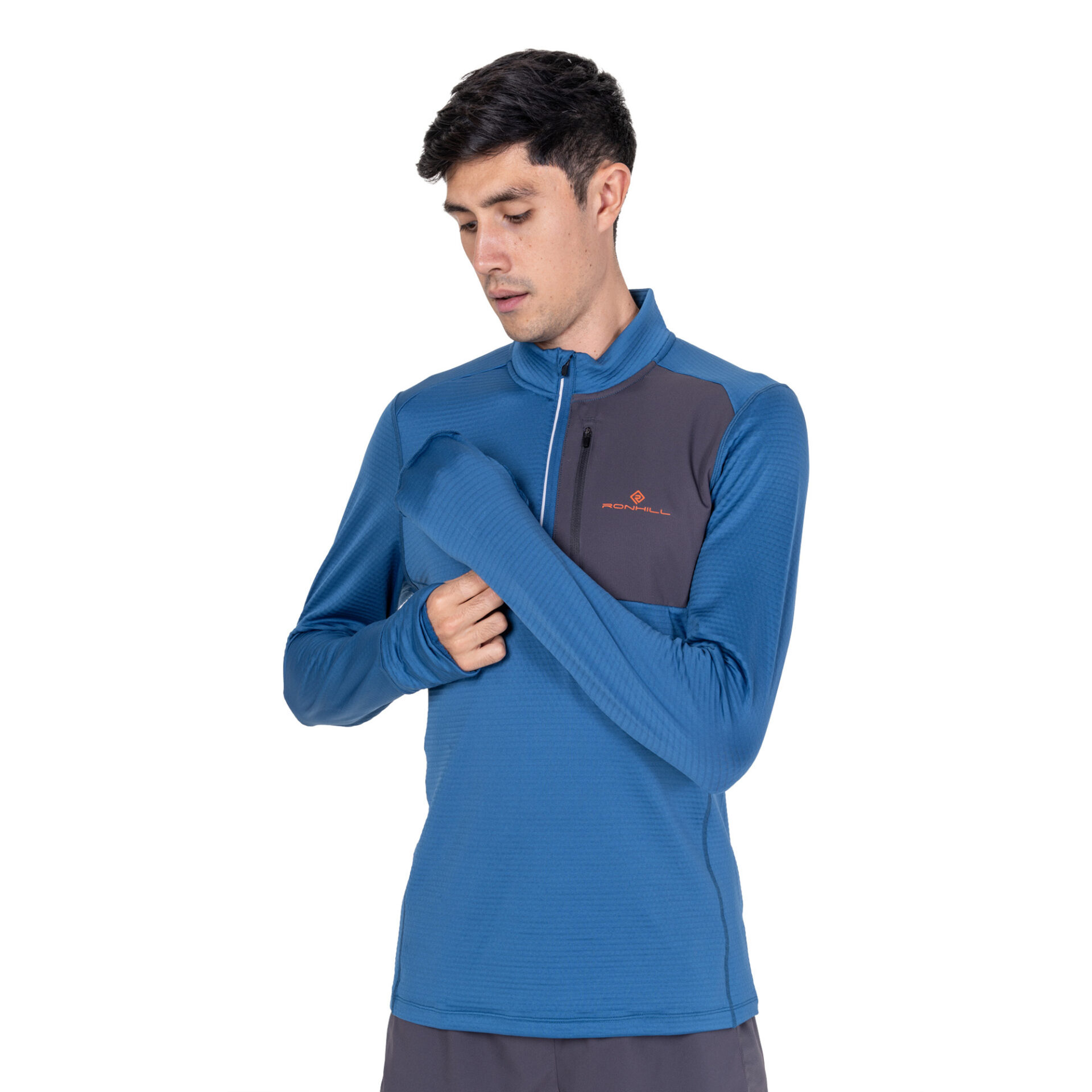 Ronhill Men's Tech Winter 1/2 Zip - Glacier/Oxide - Image 3