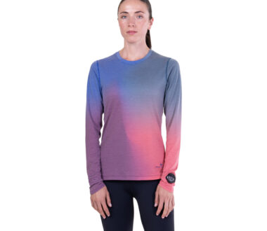 Ronhill Women's Tech Golden Hour L/S Tee - Blue Violet Merge