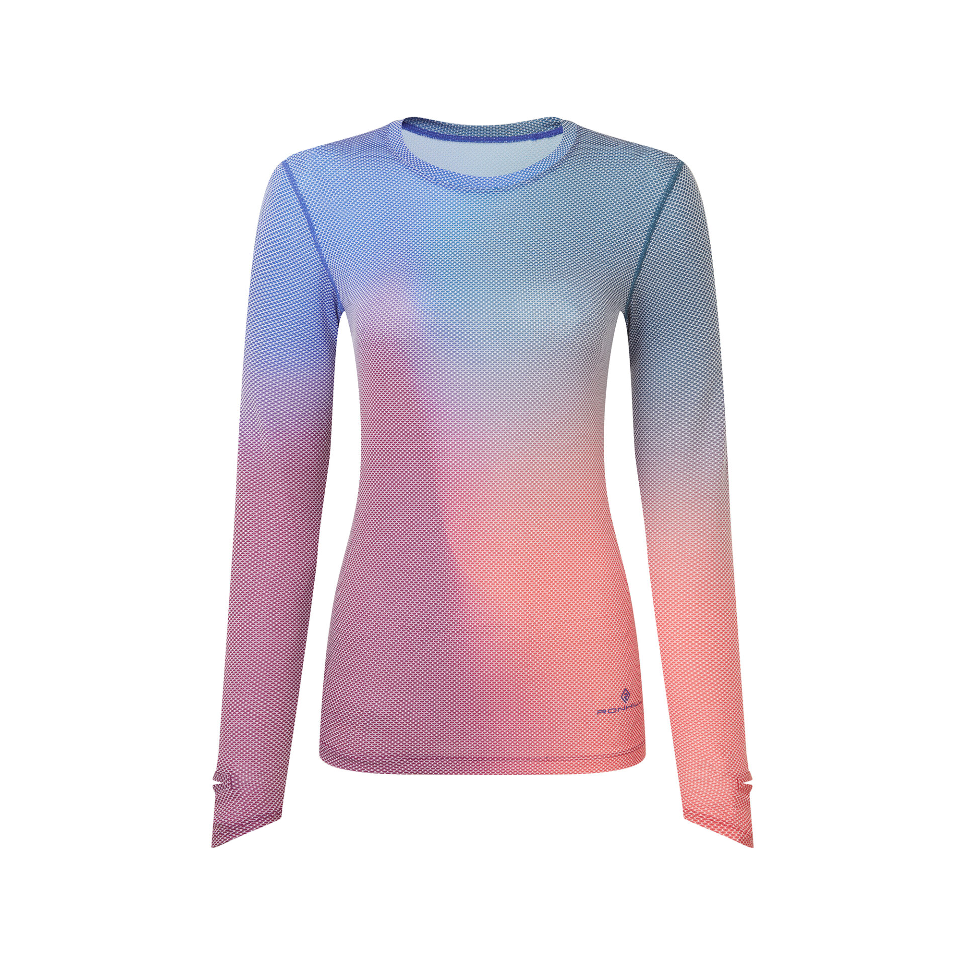 Ronhill Women's Tech Golden Hour L/S Tee - Blue Violet Merge - Image 8