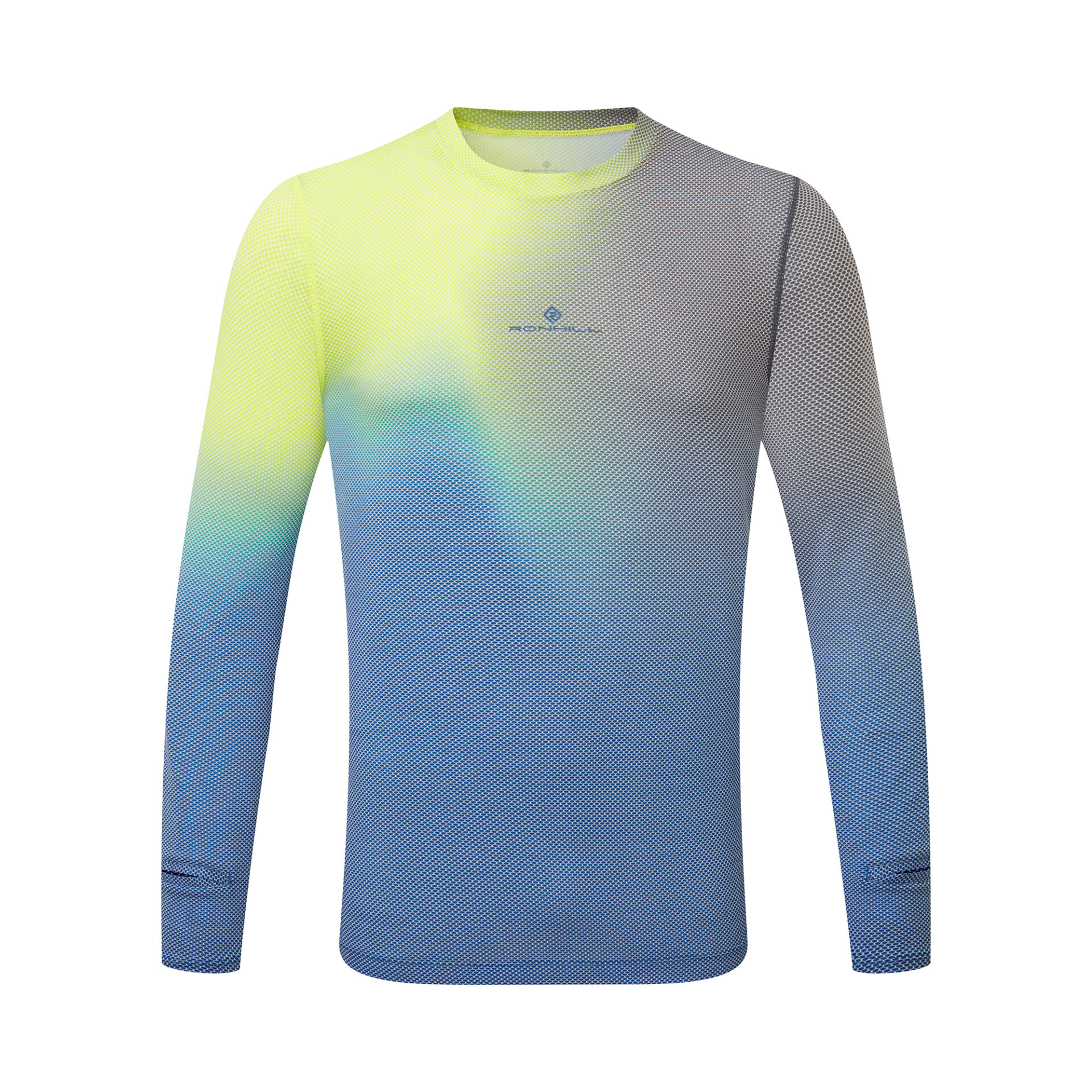 Ronhill Men's Tech Golden Hour L/S Tee - Glacier Merge - Image 8