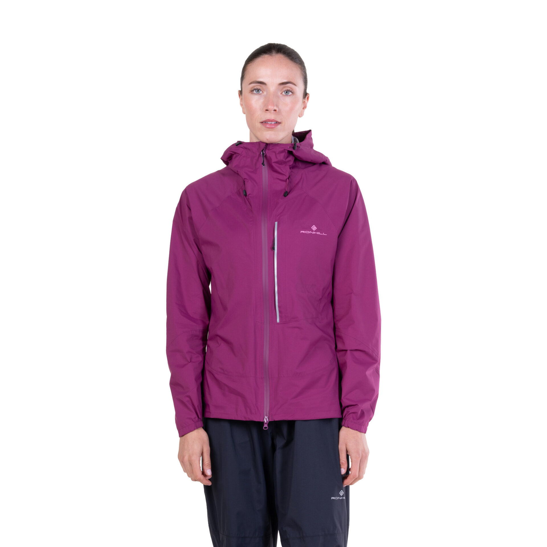 Ronhill Women's Tech Storm Jacket - Blackcurrant/Orchid