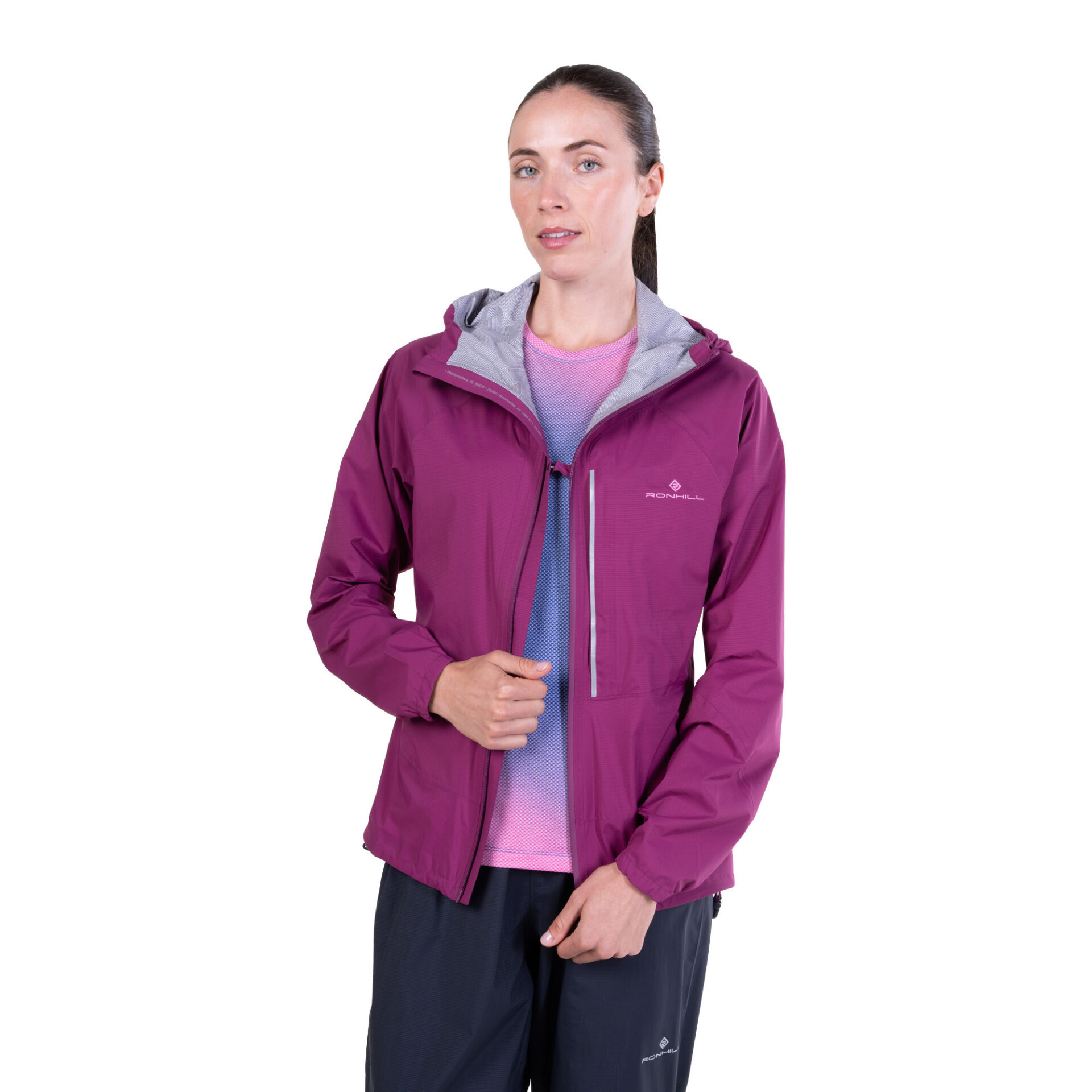 Ronhill Women's Tech Storm Jacket - Blackcurrant/Orchid - Image 6