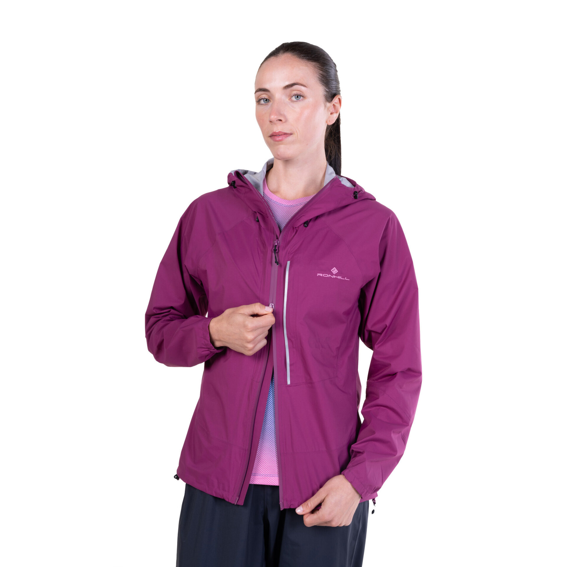 Ronhill Women's Tech Storm Jacket - Blackcurrant/Orchid - Image 7