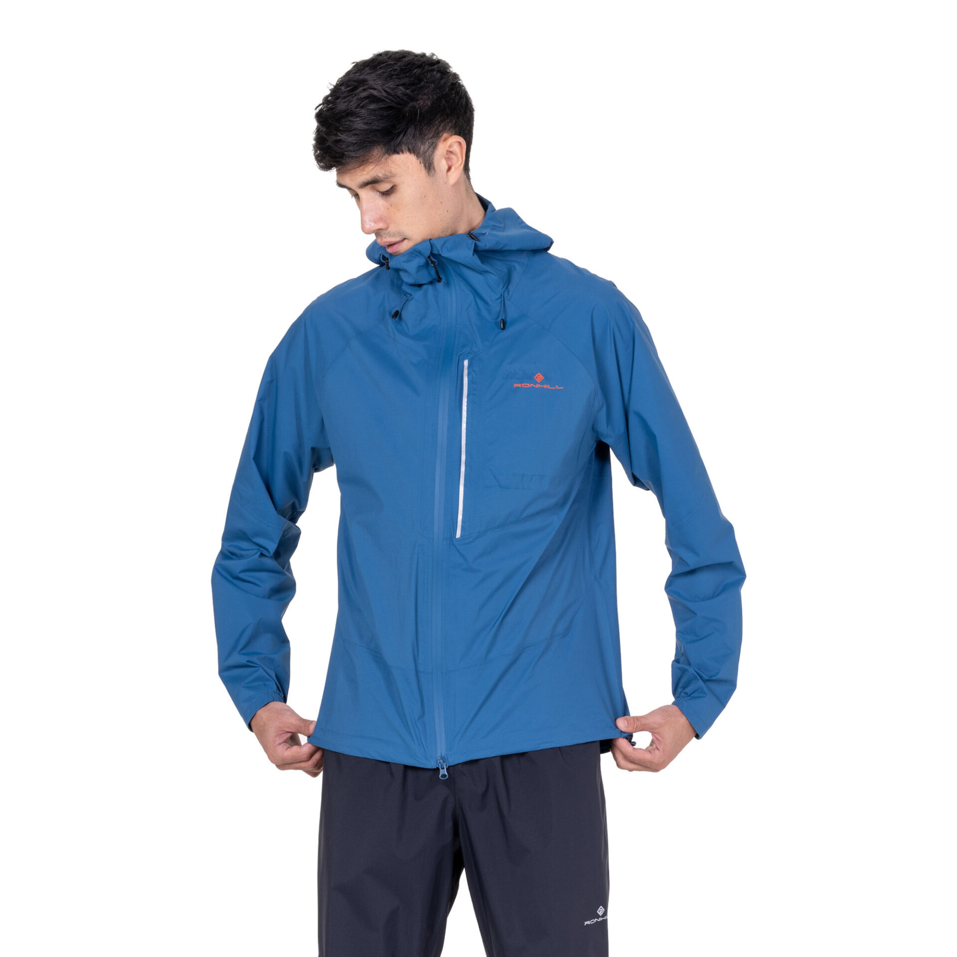 Ronhill Men's Tech Storm Jacket - Glacier/Ronhill Red - Image 2