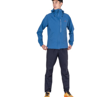 Ronhill Men's Tech Storm Jacket - Glacier/Ronhill Red