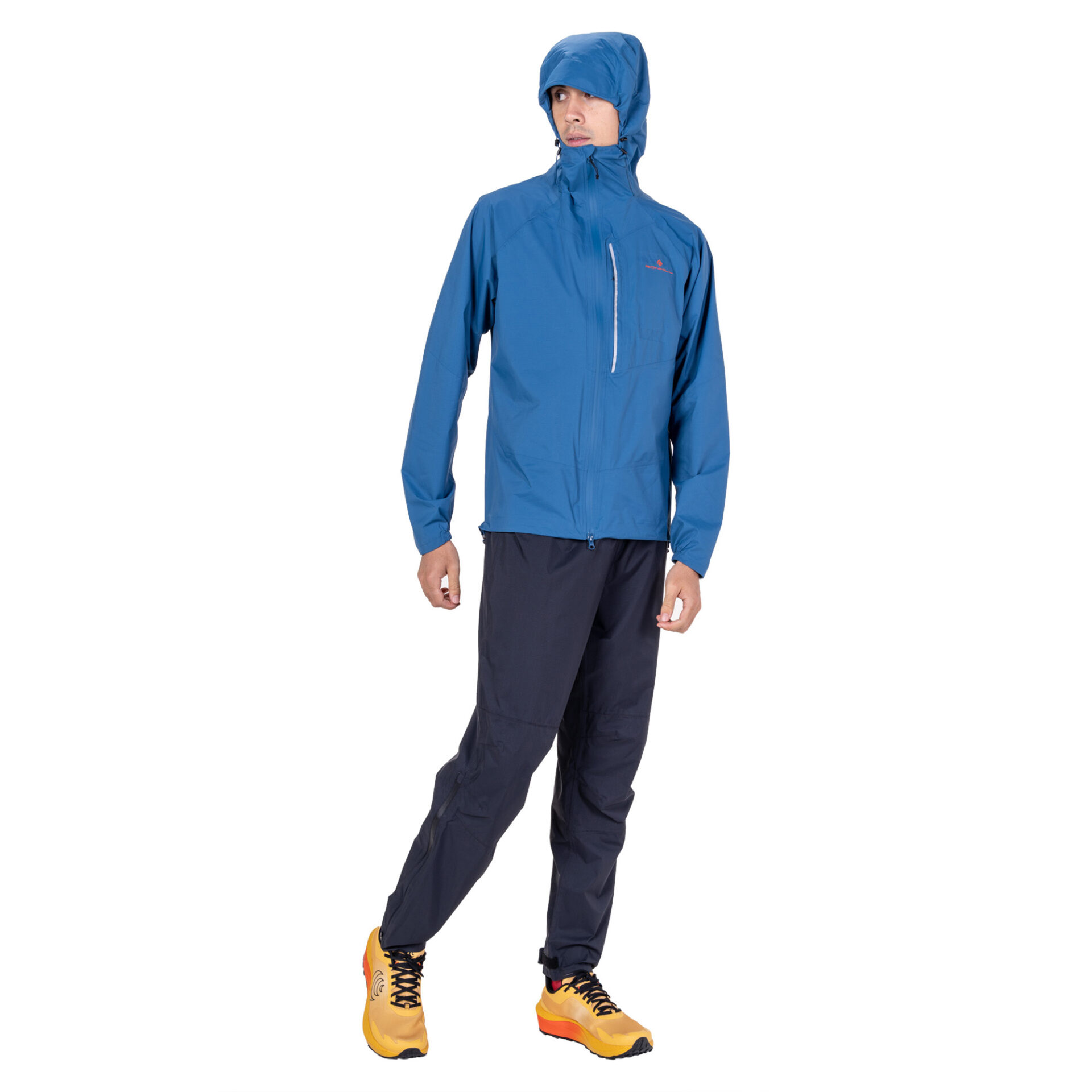 Ronhill Men's Tech Storm Jacket - Glacier/Ronhill Red - Image 8