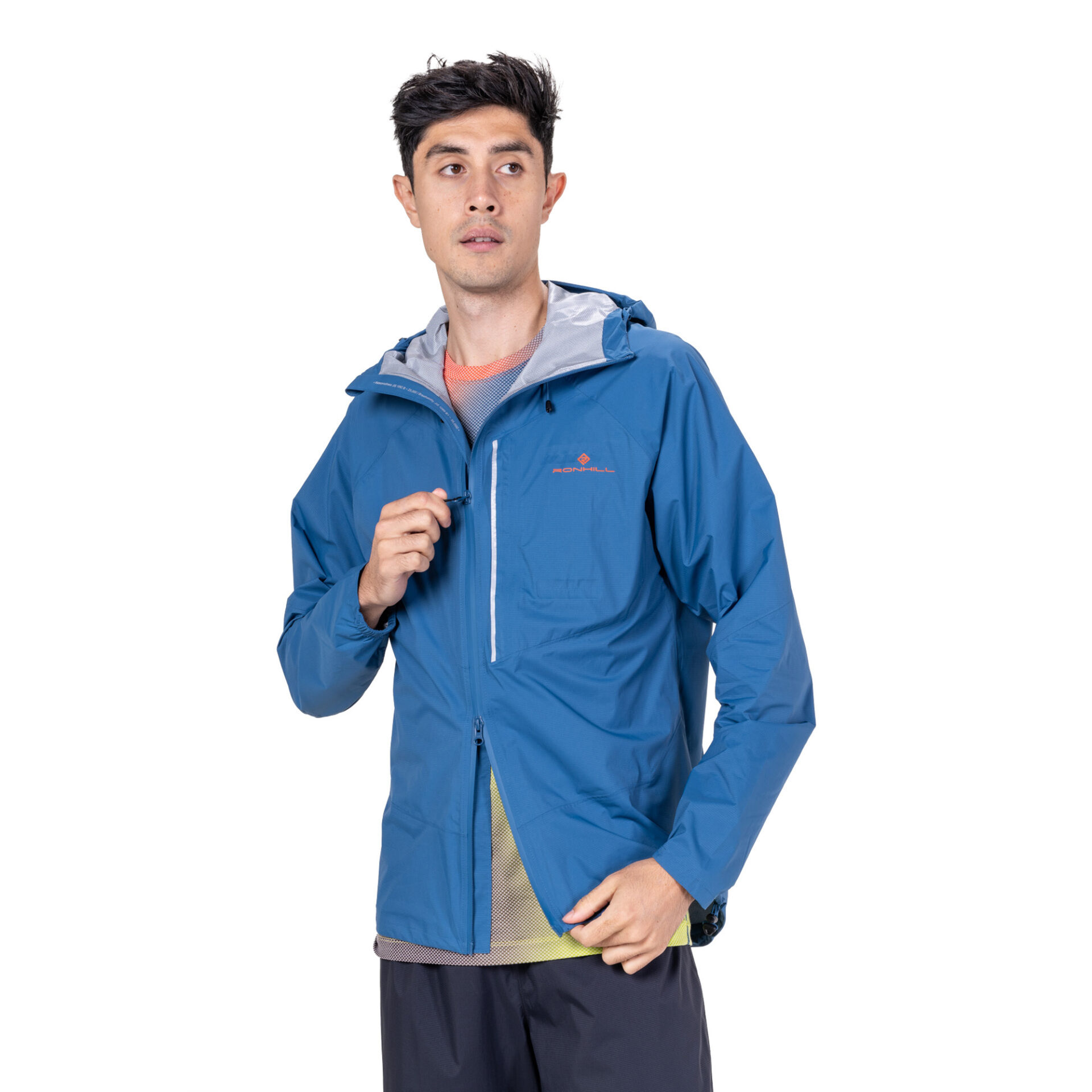 Ronhill Men's Tech Storm Jacket - Glacier/Ronhill Red - Image 5