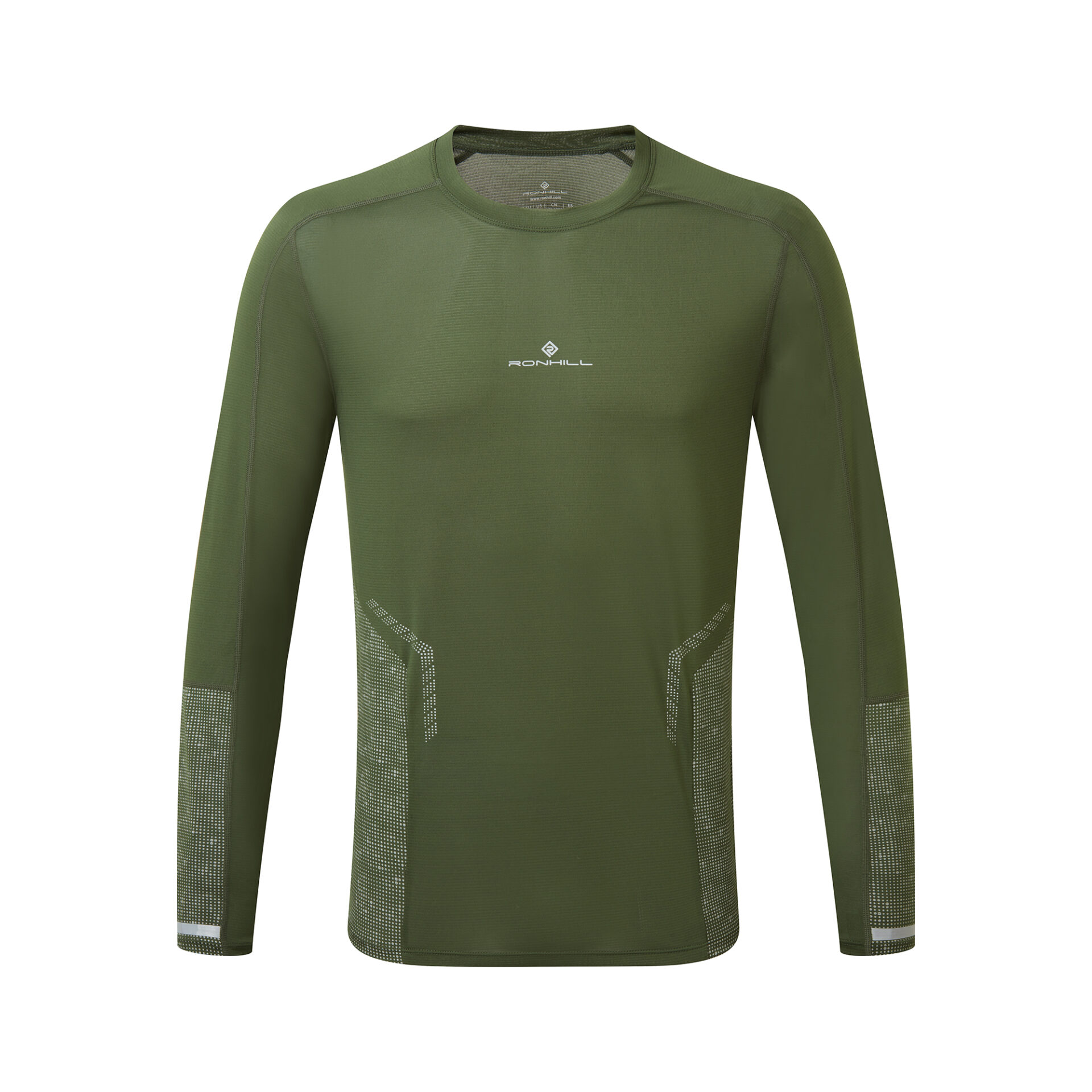 Ronhill Men's Tech Reflect L/S Tee - Kelp/Reflect - Image 7