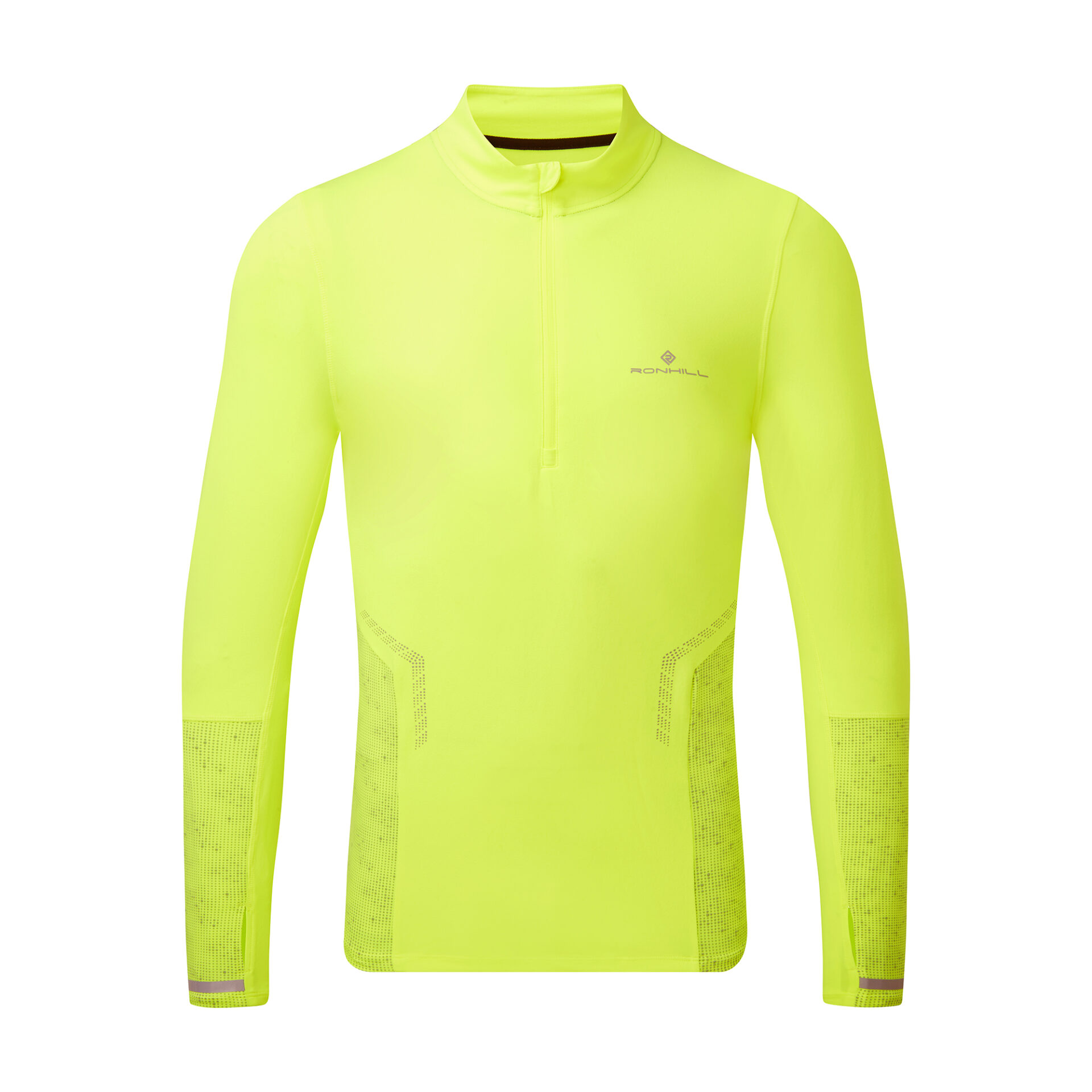 Ronhill Men's Tech Reflect 1/2 Zip - Fluo Zest/Reflect - Image 9