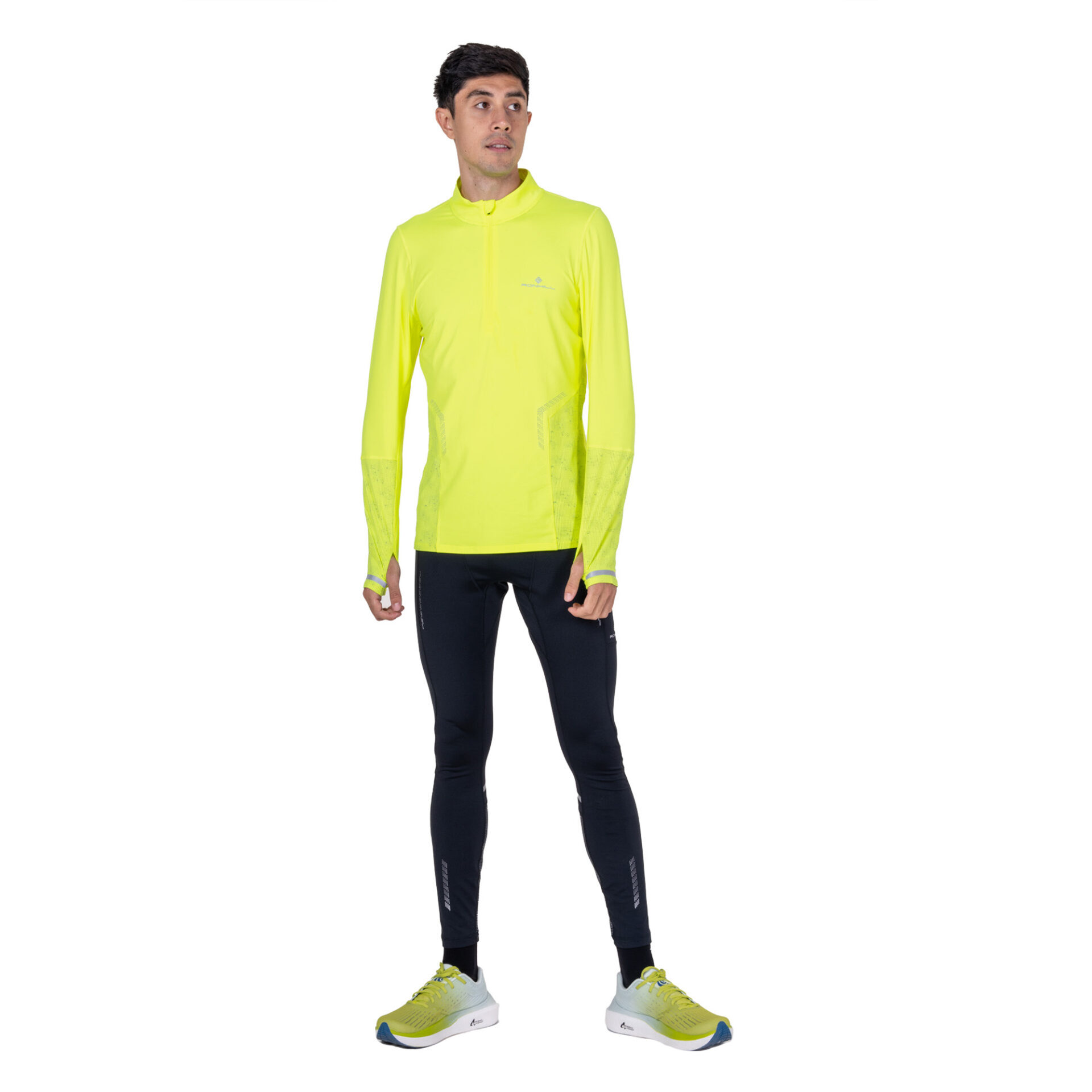 Ronhill Men's Tech Reflect 1/2 Zip - Fluo Zest/Reflect - Image 6