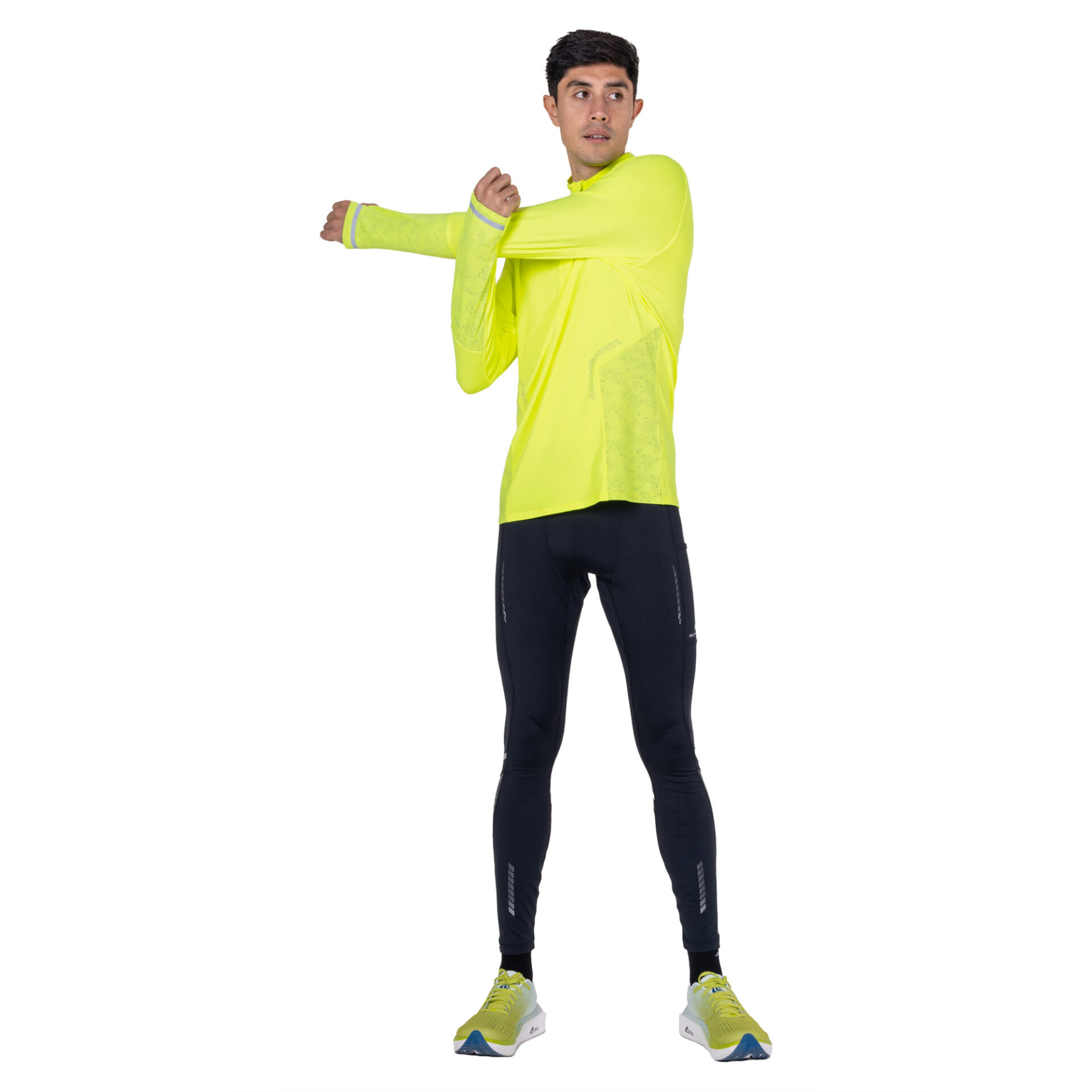 Ronhill Men's Tech Reflect 1/2 Zip - Fluo Zest/Reflect - Image 7
