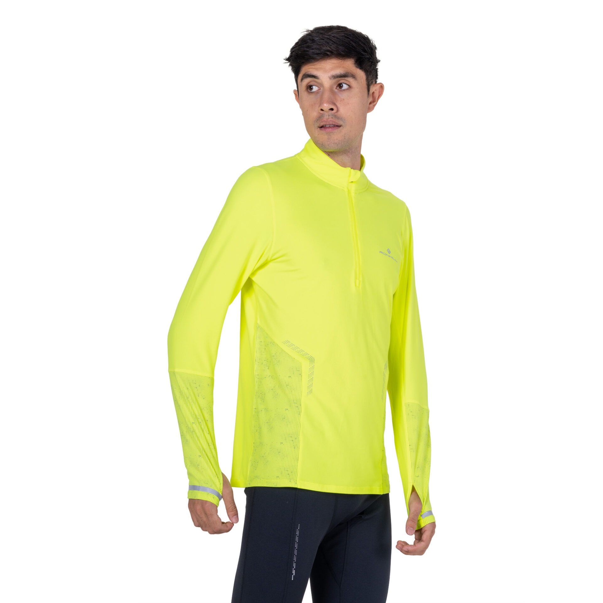 Ronhill Men's Tech Reflect 1/2 Zip - Fluo Zest/Reflect - Image 5
