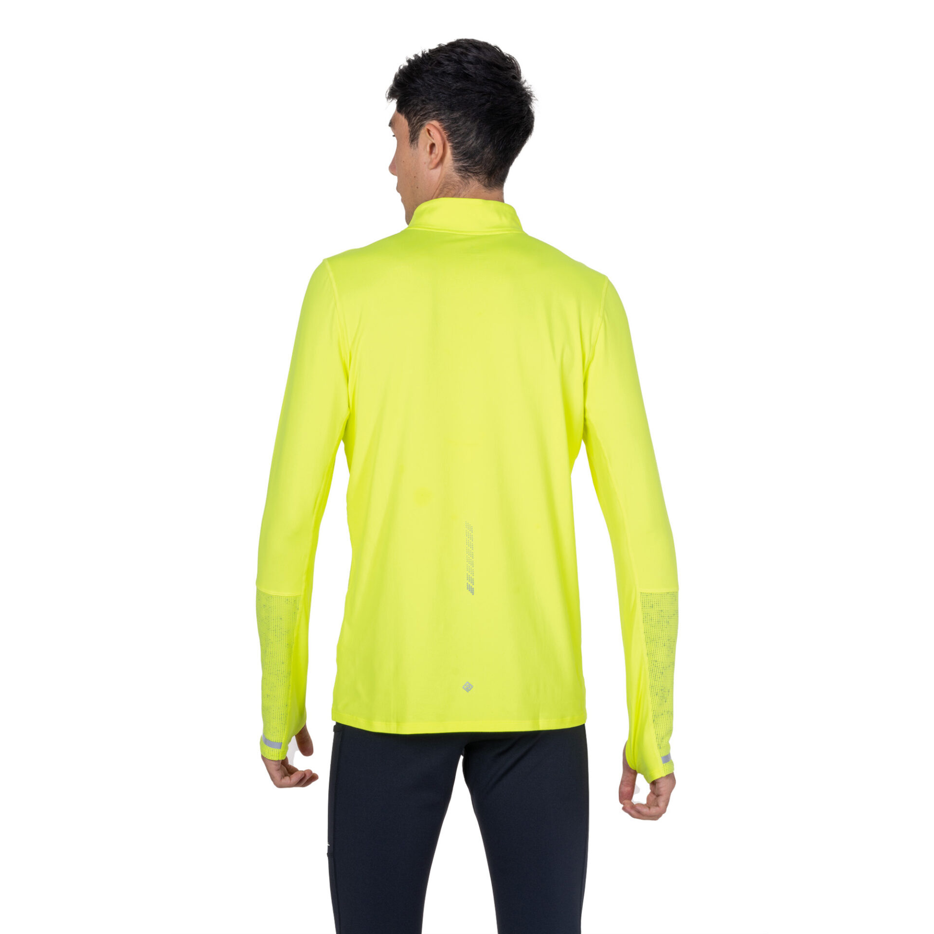 Ronhill Men's Tech Reflect 1/2 Zip - Fluo Zest/Reflect - Image 2