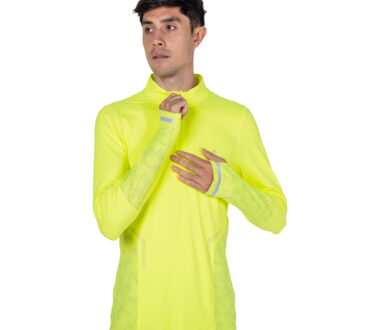 Ronhill Men's Tech Reflect 1/2 Zip - Fluo Zest/Reflect