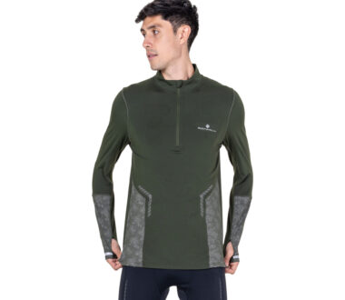 Ronhill Men's Tech Reflect 1/2 Zip - Kelp/Reflect