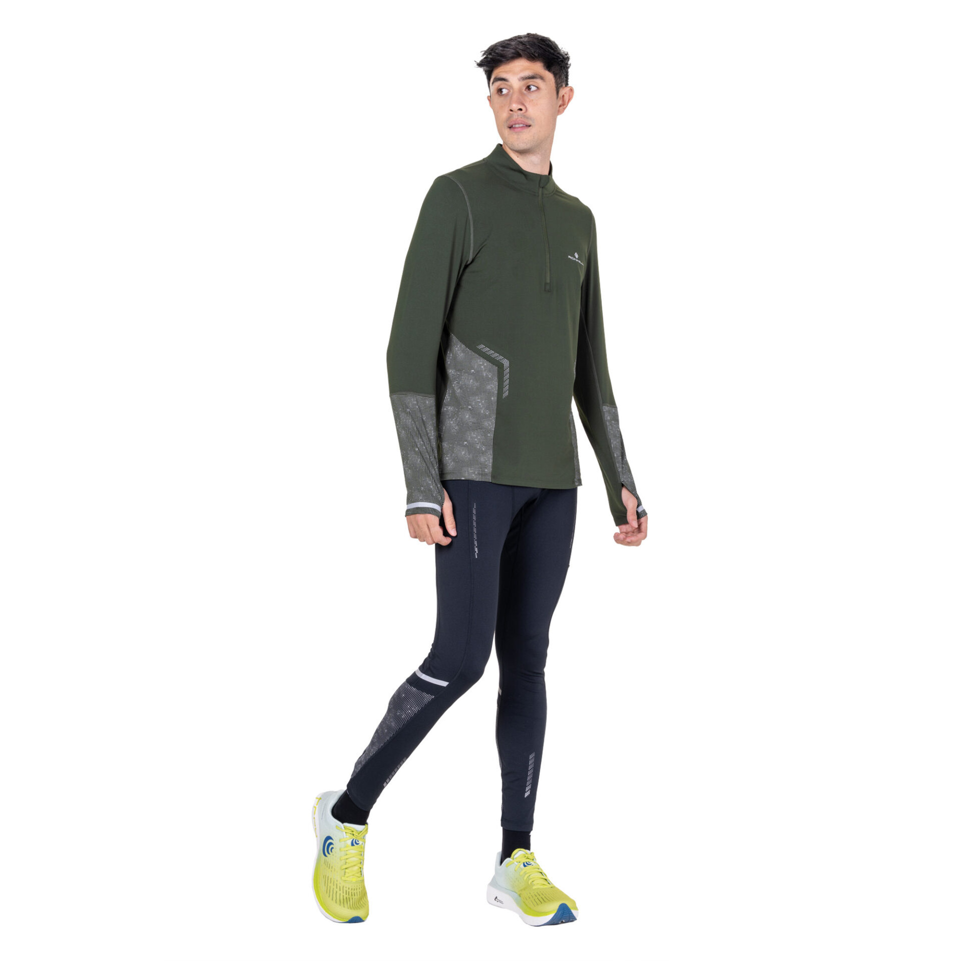Ronhill Men's Tech Reflect 1/2 Zip - Kelp/Reflect - Image 5