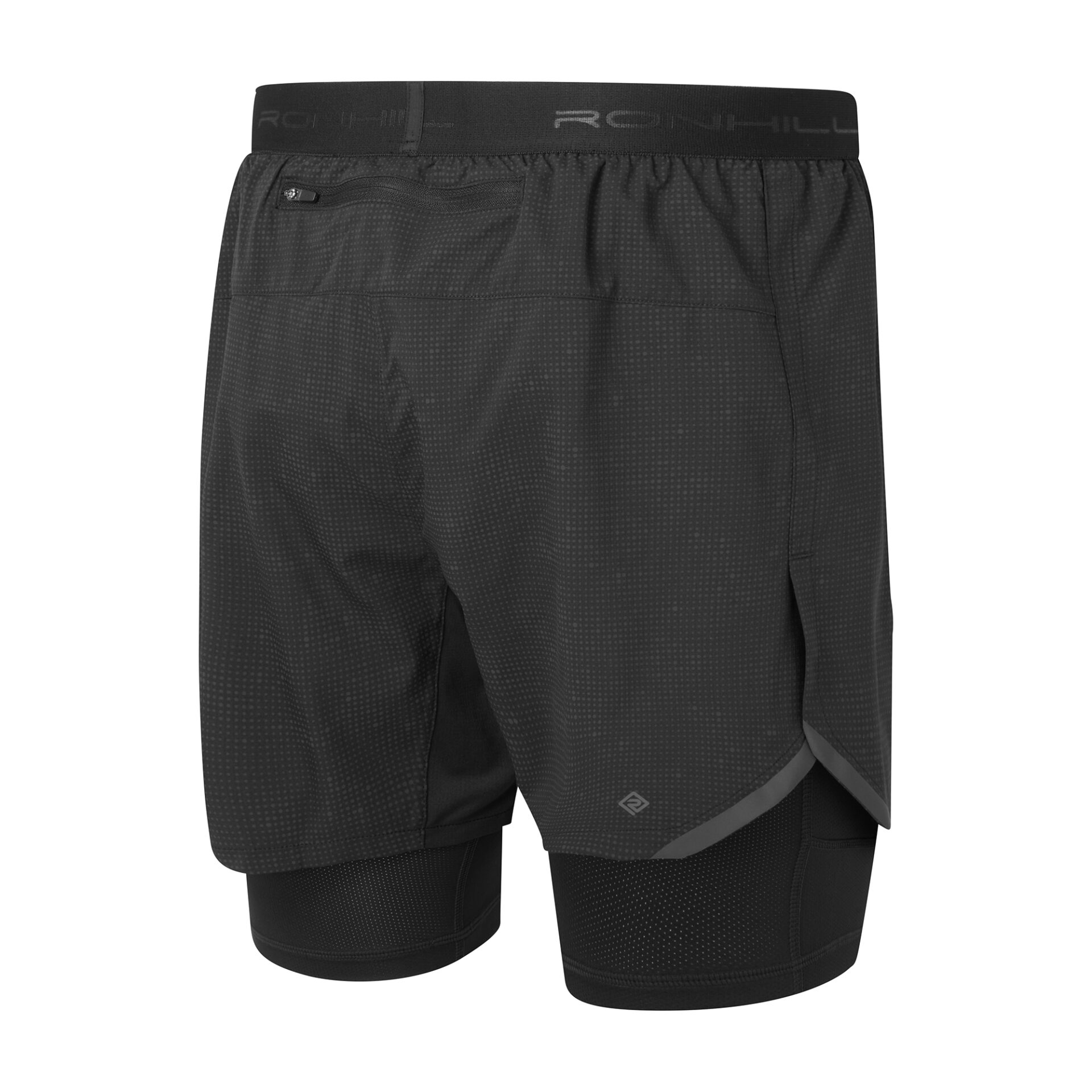 Ronhill Men's Tech Reflect Lux 5" 2in1 Short - Black/Reflect - Image 9